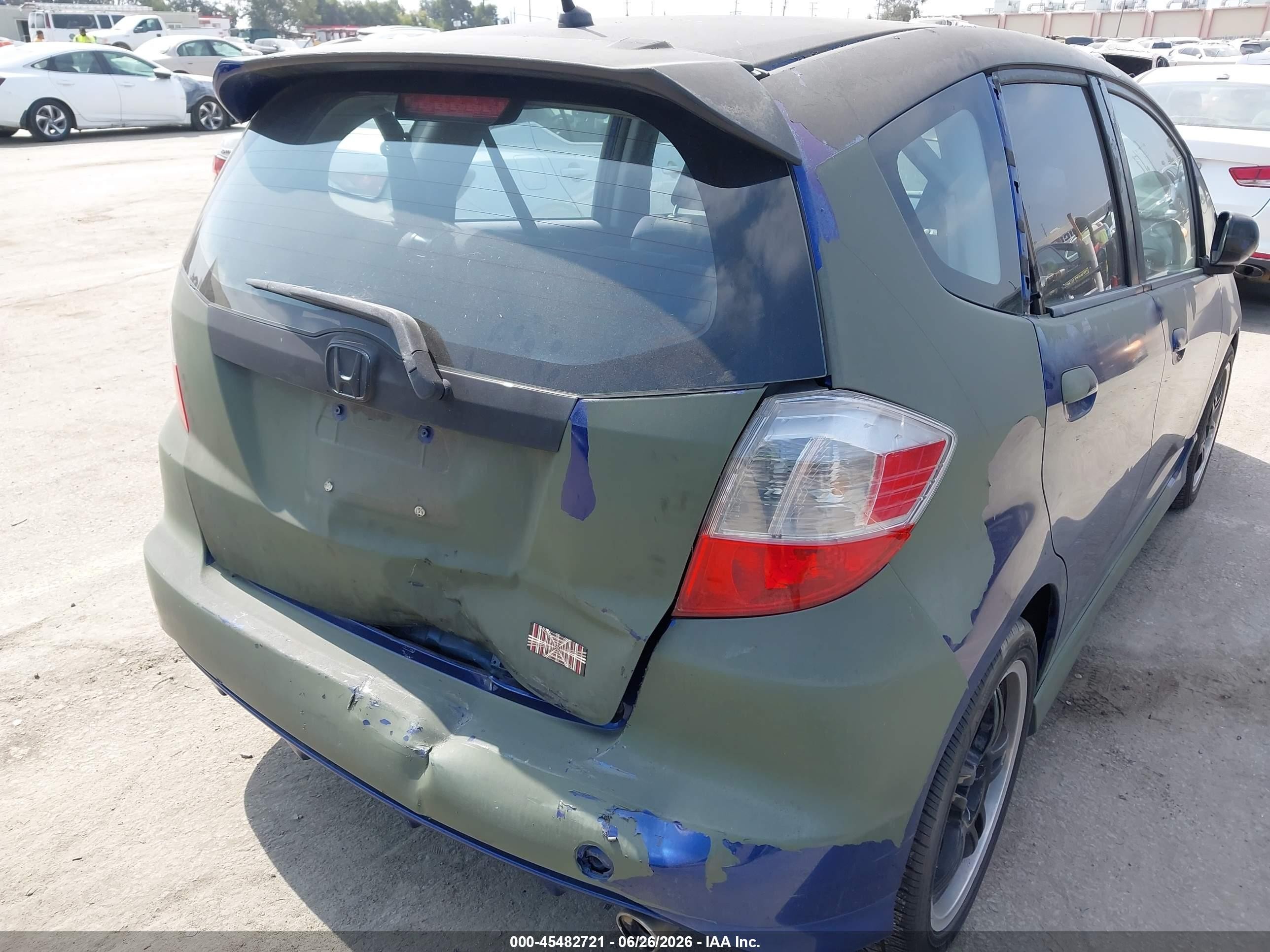 2010 Honda Fit Sport Purple vin: JHMGE8H46AS008226