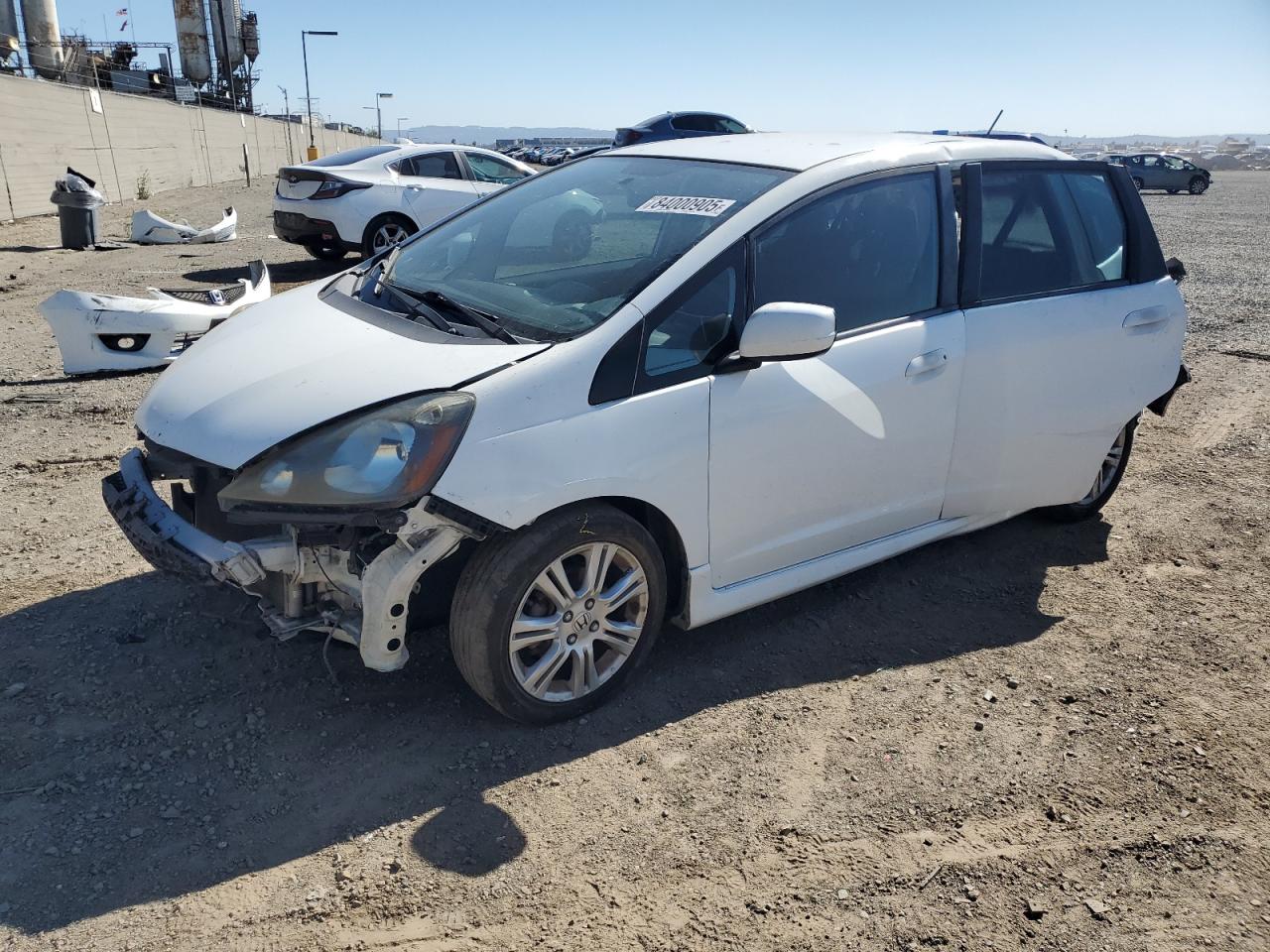 2010 Honda Fit Sport White vin: JHMGE8H46AS021266