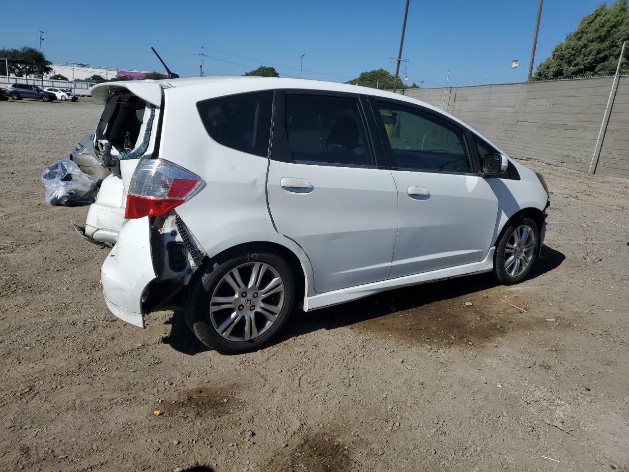 2010 Honda Fit Sport White vin: JHMGE8H46AS021266