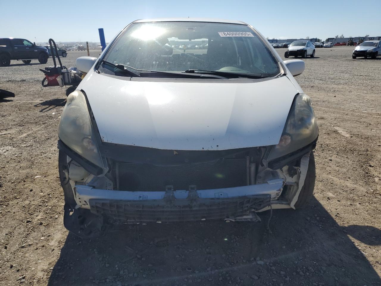 2010 Honda Fit Sport White vin: JHMGE8H46AS021266
