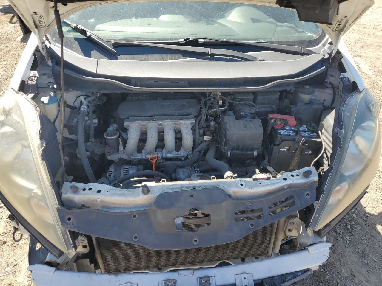 2010 Honda Fit Sport White vin: JHMGE8H46AS021266