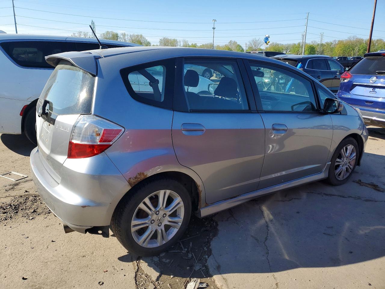 2010 Honda Fit Sport Silver vin: JHMGE8H46AS027665