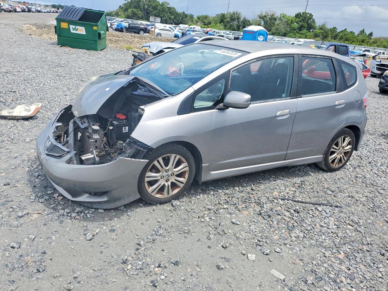 2010 Honda Fit Sport Silver vin: JHMGE8H47AC002235