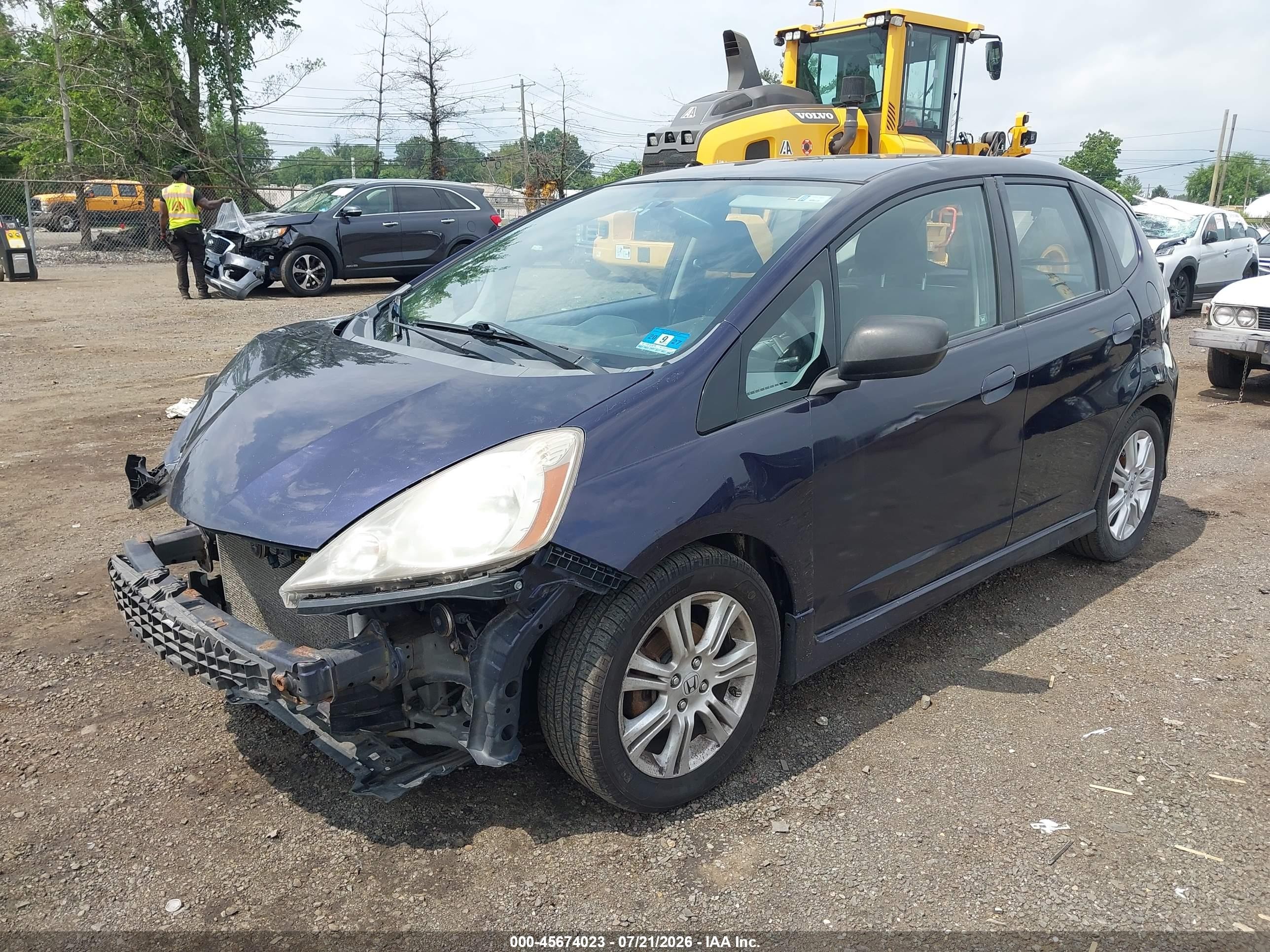 2010 Honda Fit Sport Blue vin: JHMGE8H47AC008519
