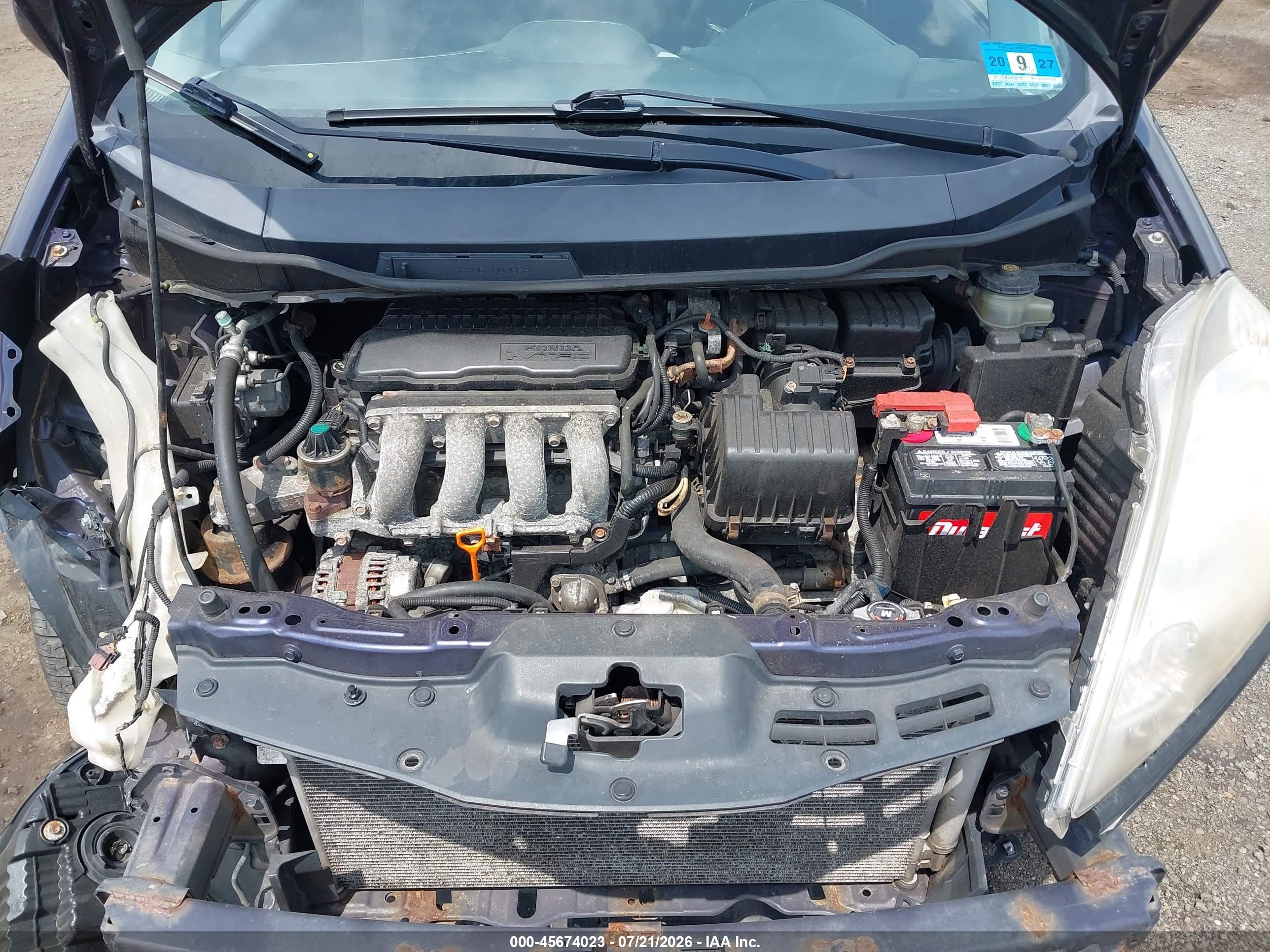2010 Honda Fit Sport Blue vin: JHMGE8H47AC008519