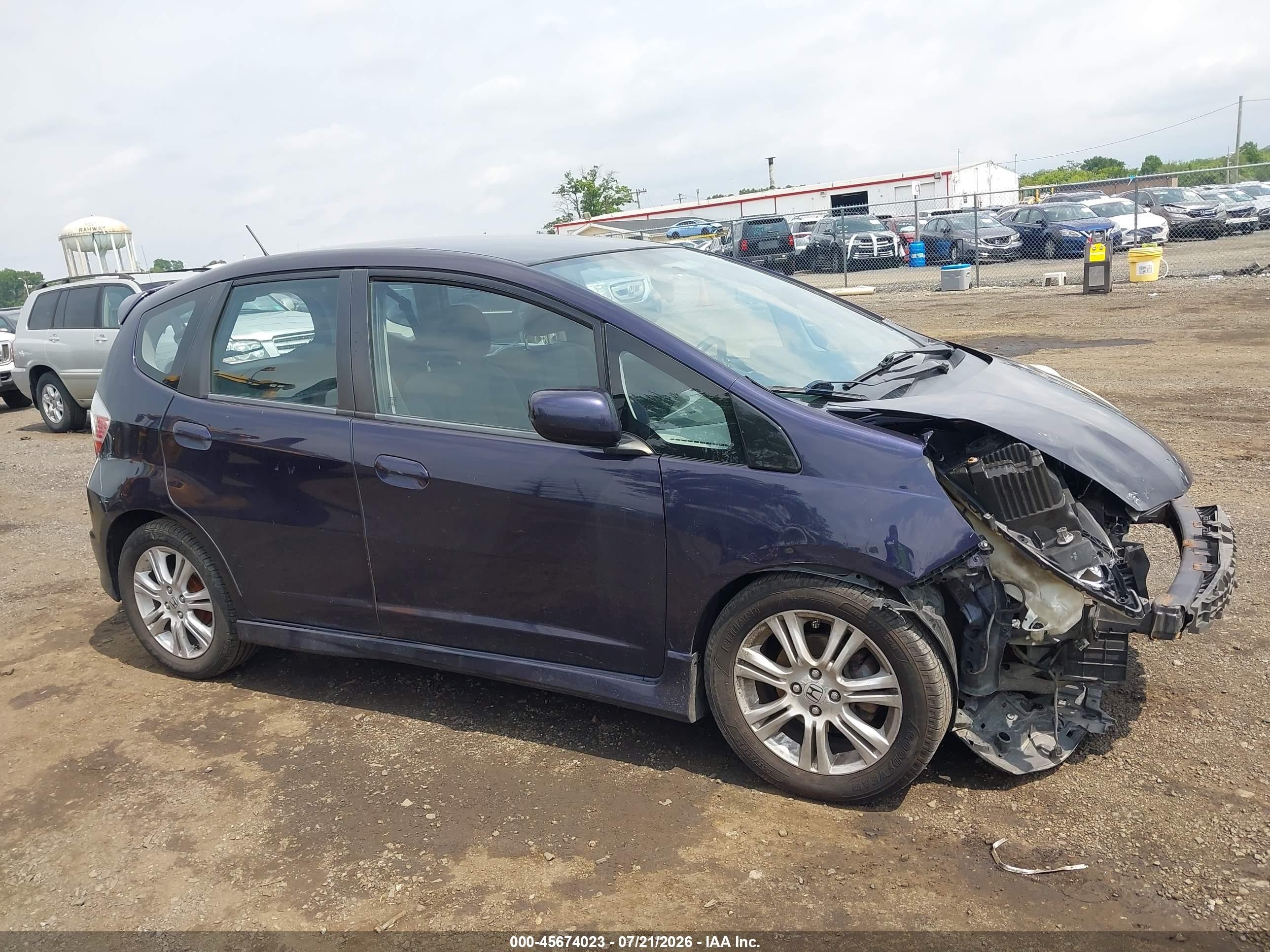 2010 Honda Fit Sport Blue vin: JHMGE8H47AC008519