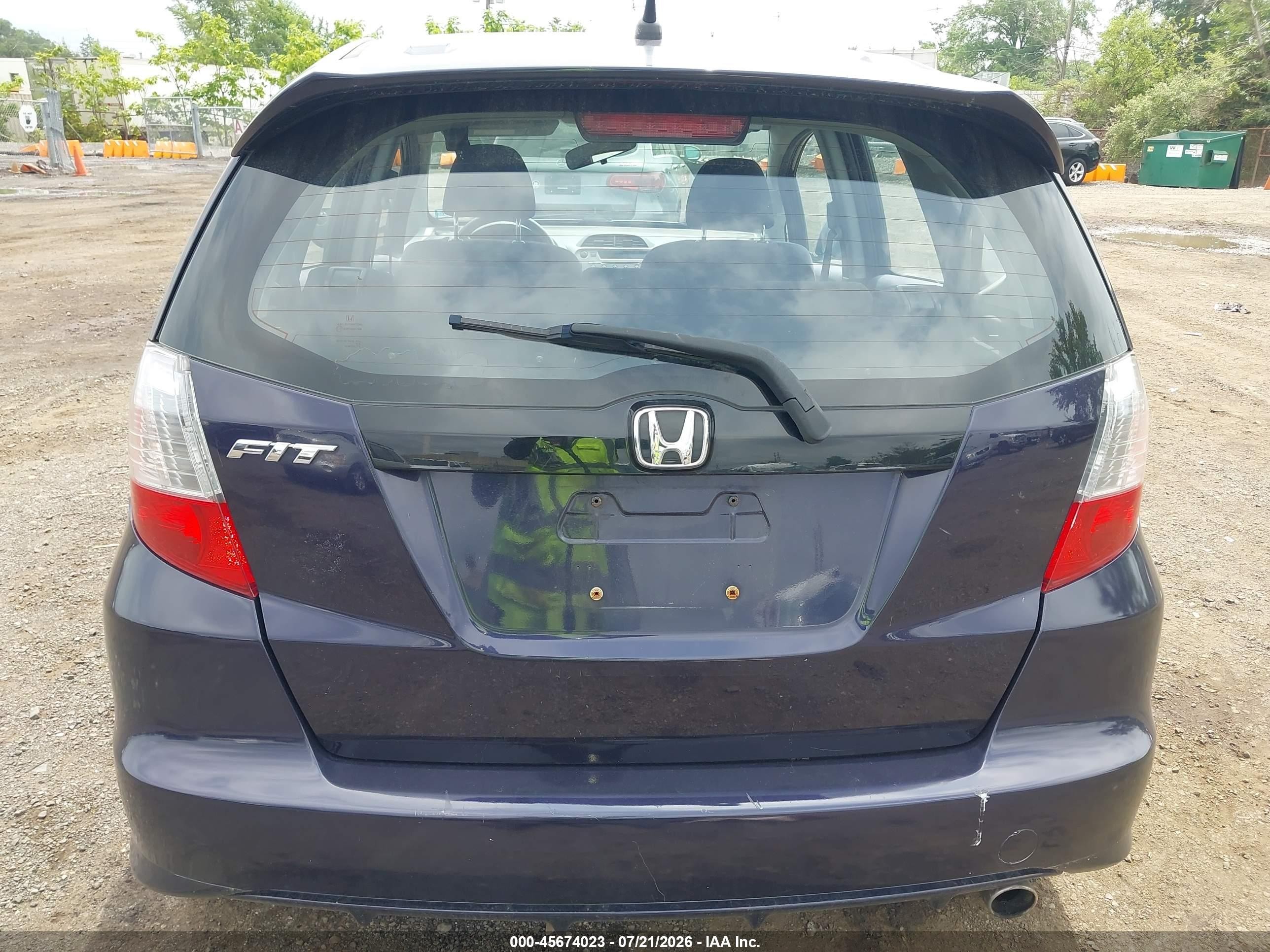 2010 Honda Fit Sport Blue vin: JHMGE8H47AC008519
