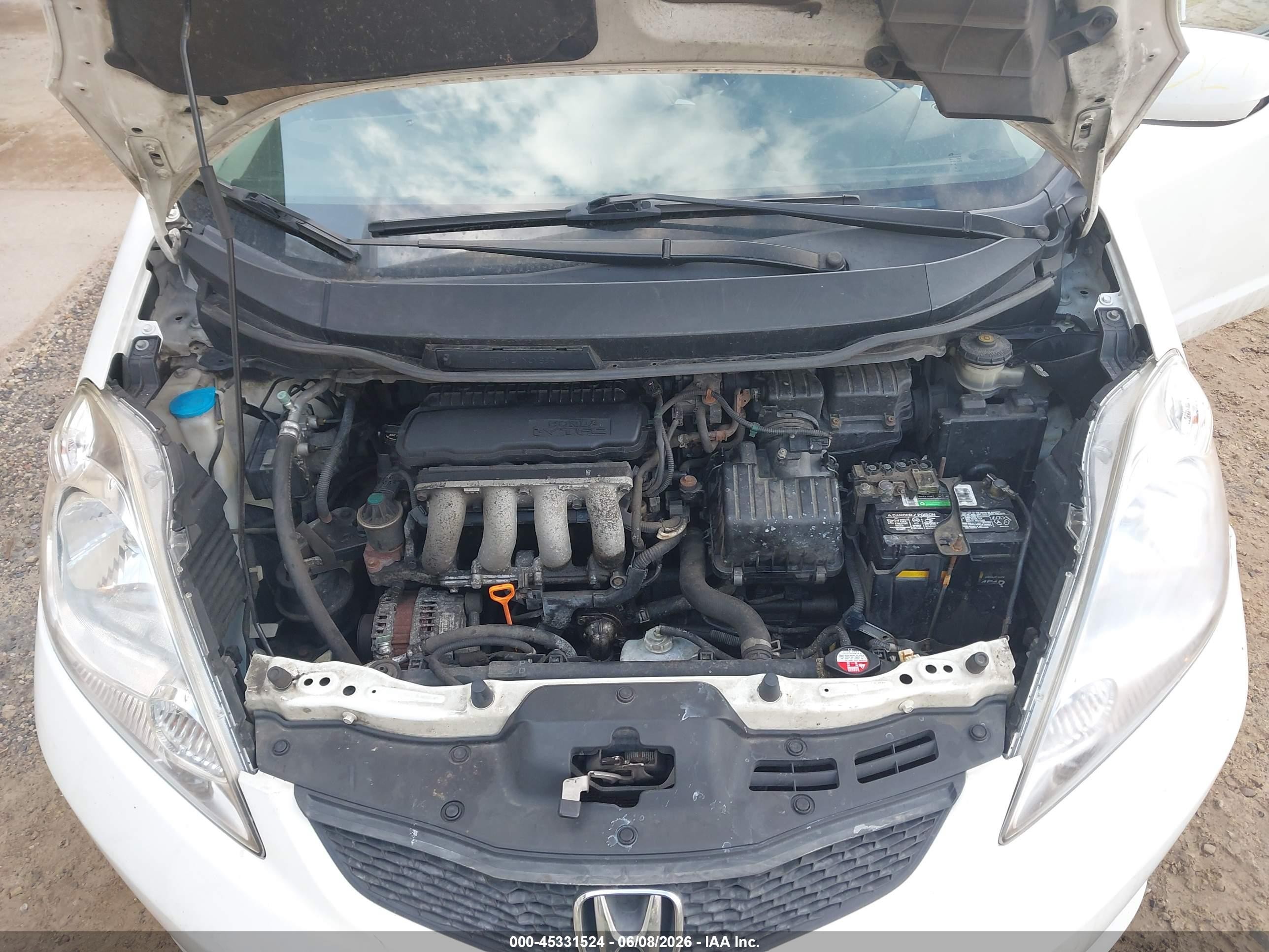 2010 Honda Fit Sport White vin: JHMGE8H47AC008844