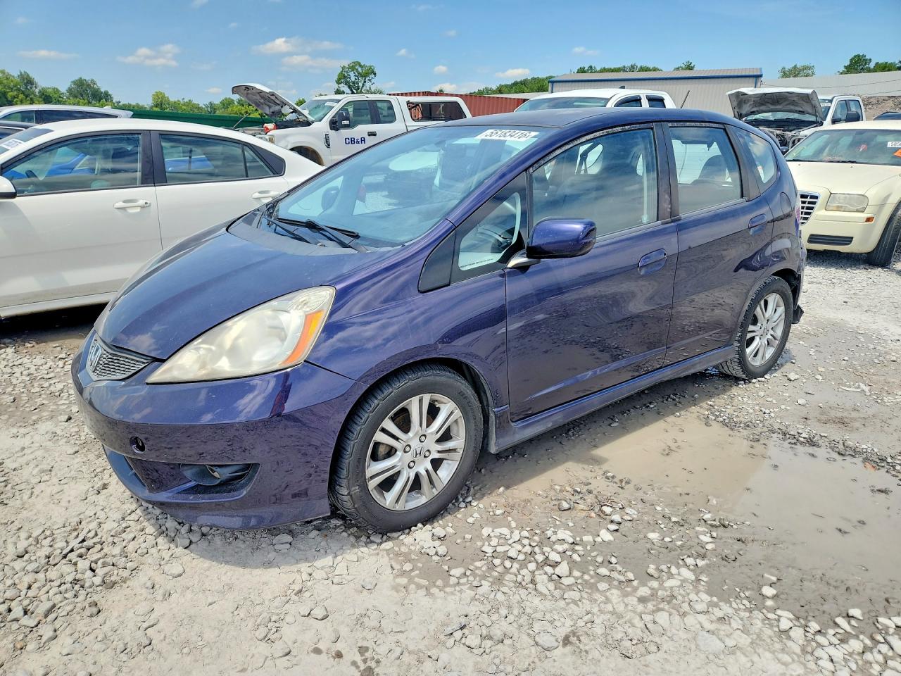 2010 Honda Fit Sport Purple vin: JHMGE8H47AC016457