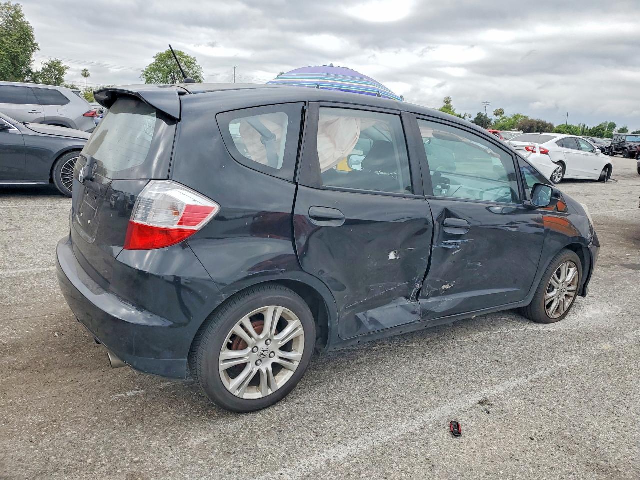 2010 Honda Fit Sport Black vin: JHMGE8H47AC024428