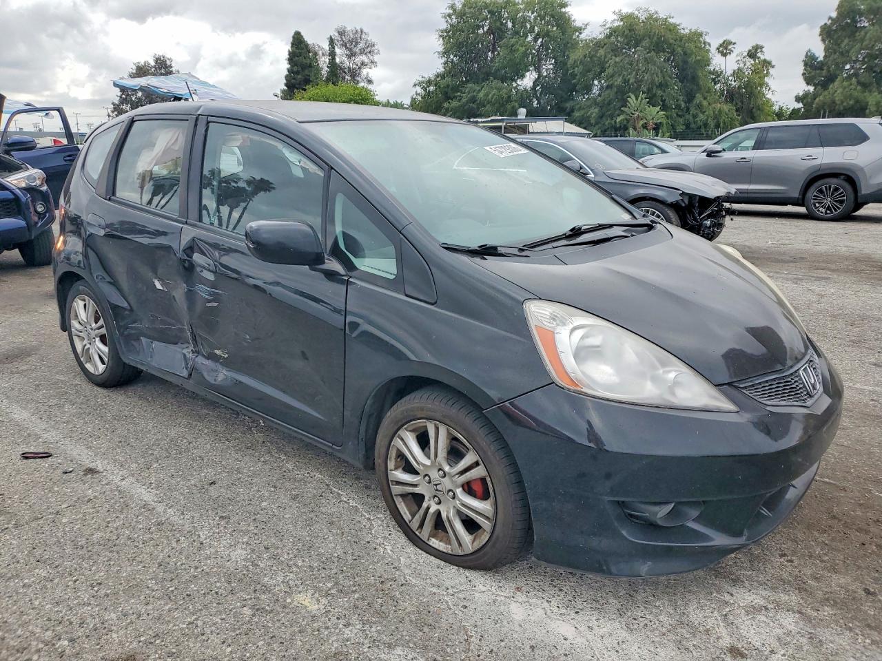 2010 Honda Fit Sport Black vin: JHMGE8H47AC024428
