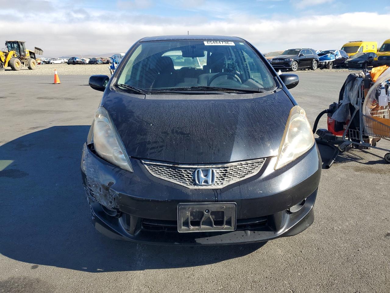 2010 Honda Fit Sport Черный vin: JHMGE8H47AC031668
