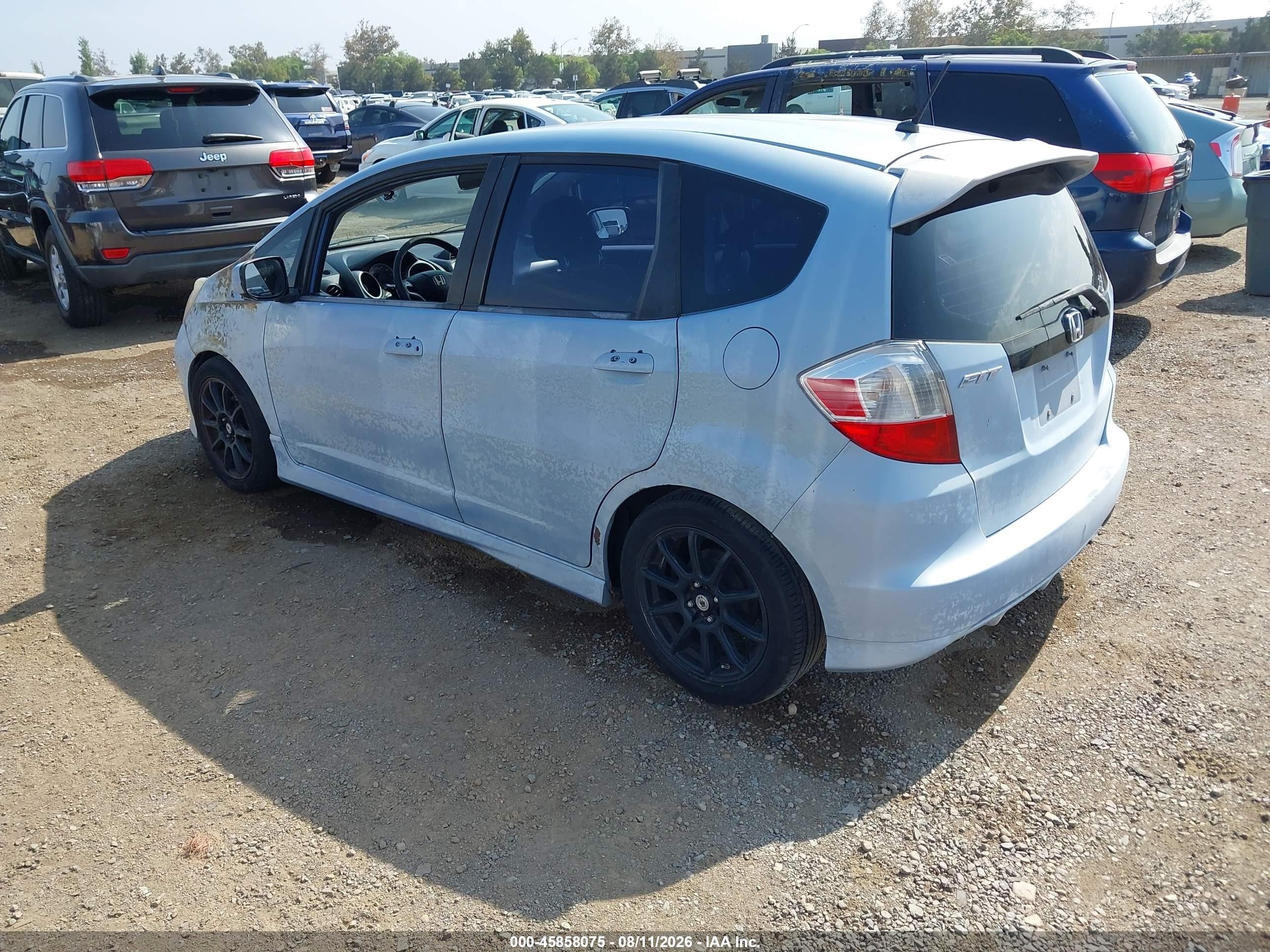 2010 Honda Fit Sport Blue vin: JHMGE8H47AC037342