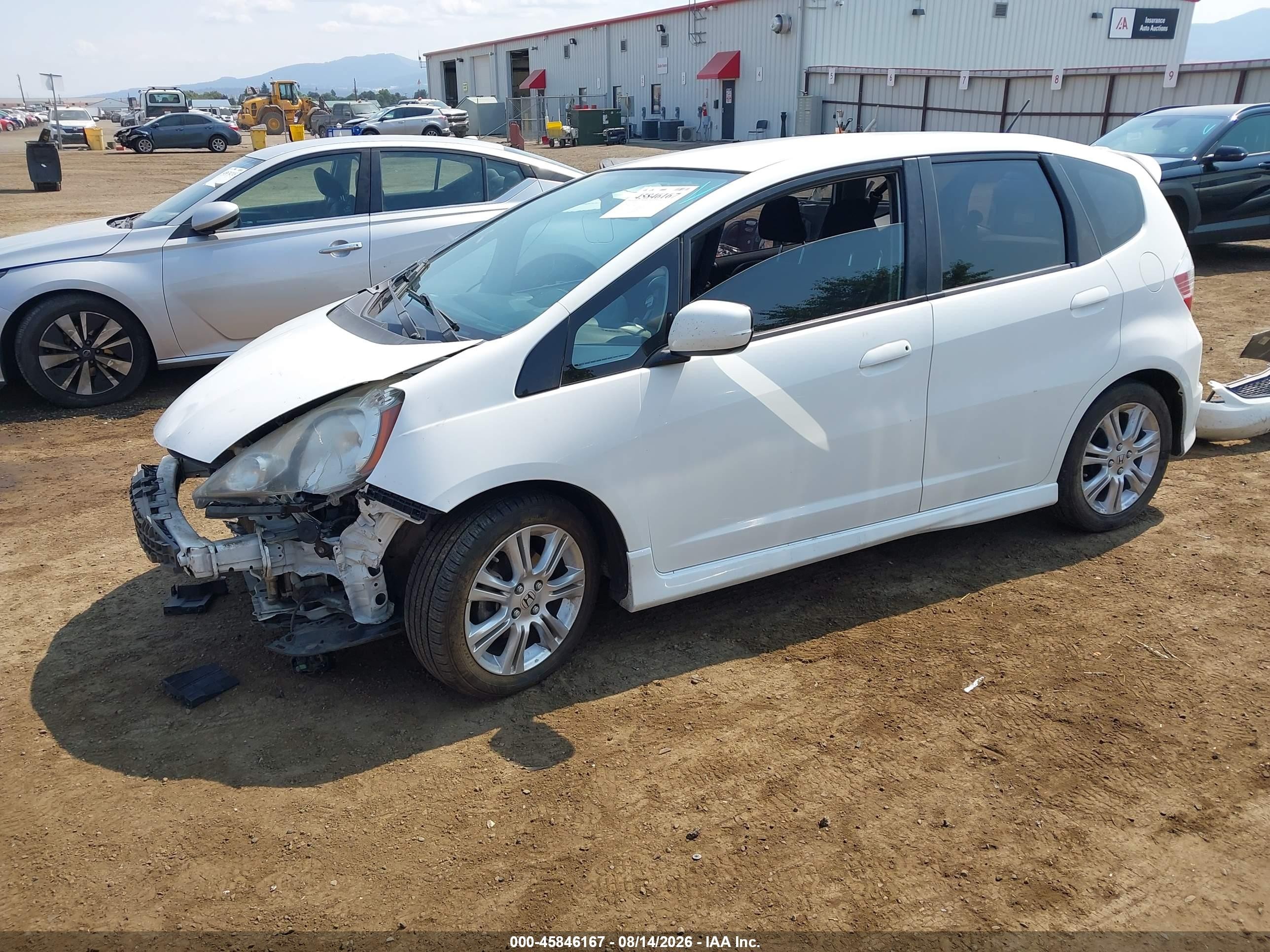 2010 Honda Fit Sport White vin: JHMGE8H47AS014312