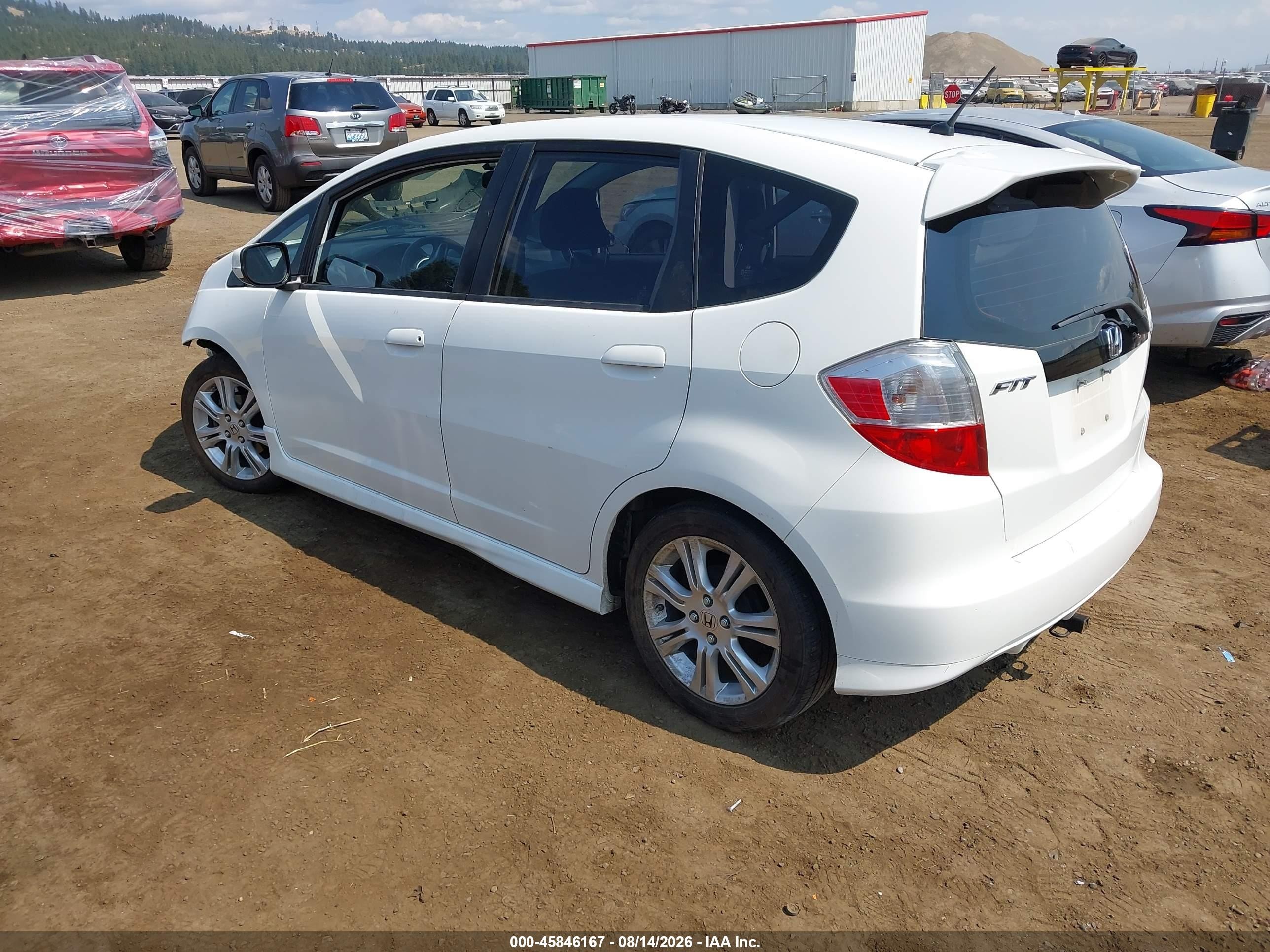 2010 Honda Fit Sport White vin: JHMGE8H47AS014312