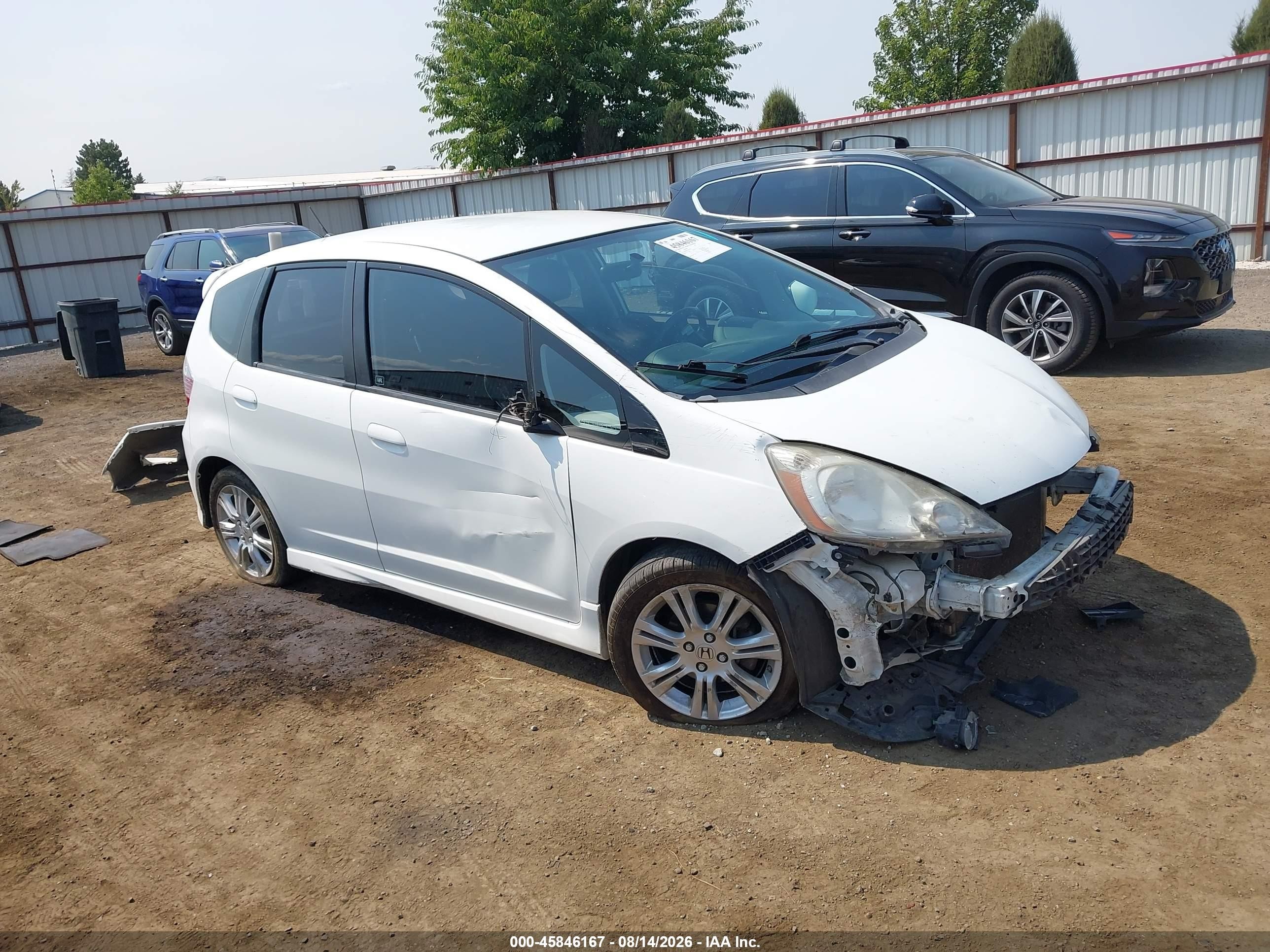 2010 Honda Fit Sport White vin: JHMGE8H47AS014312