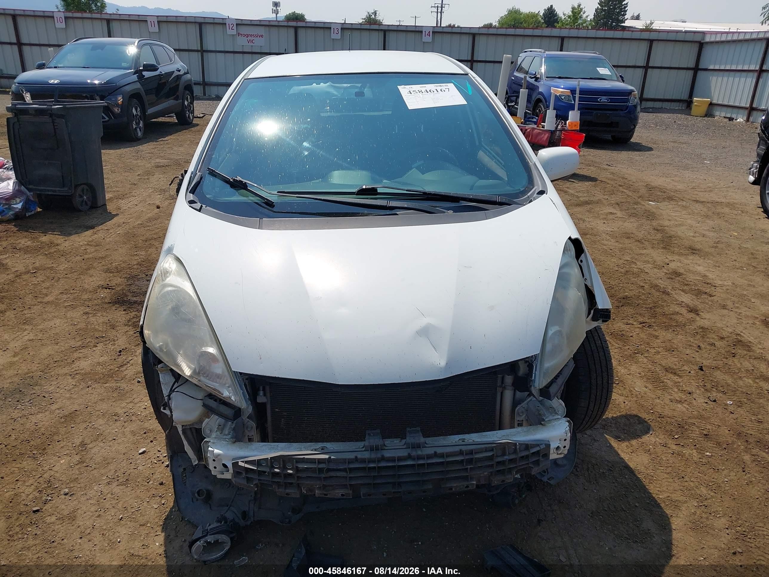 2010 Honda Fit Sport White vin: JHMGE8H47AS014312