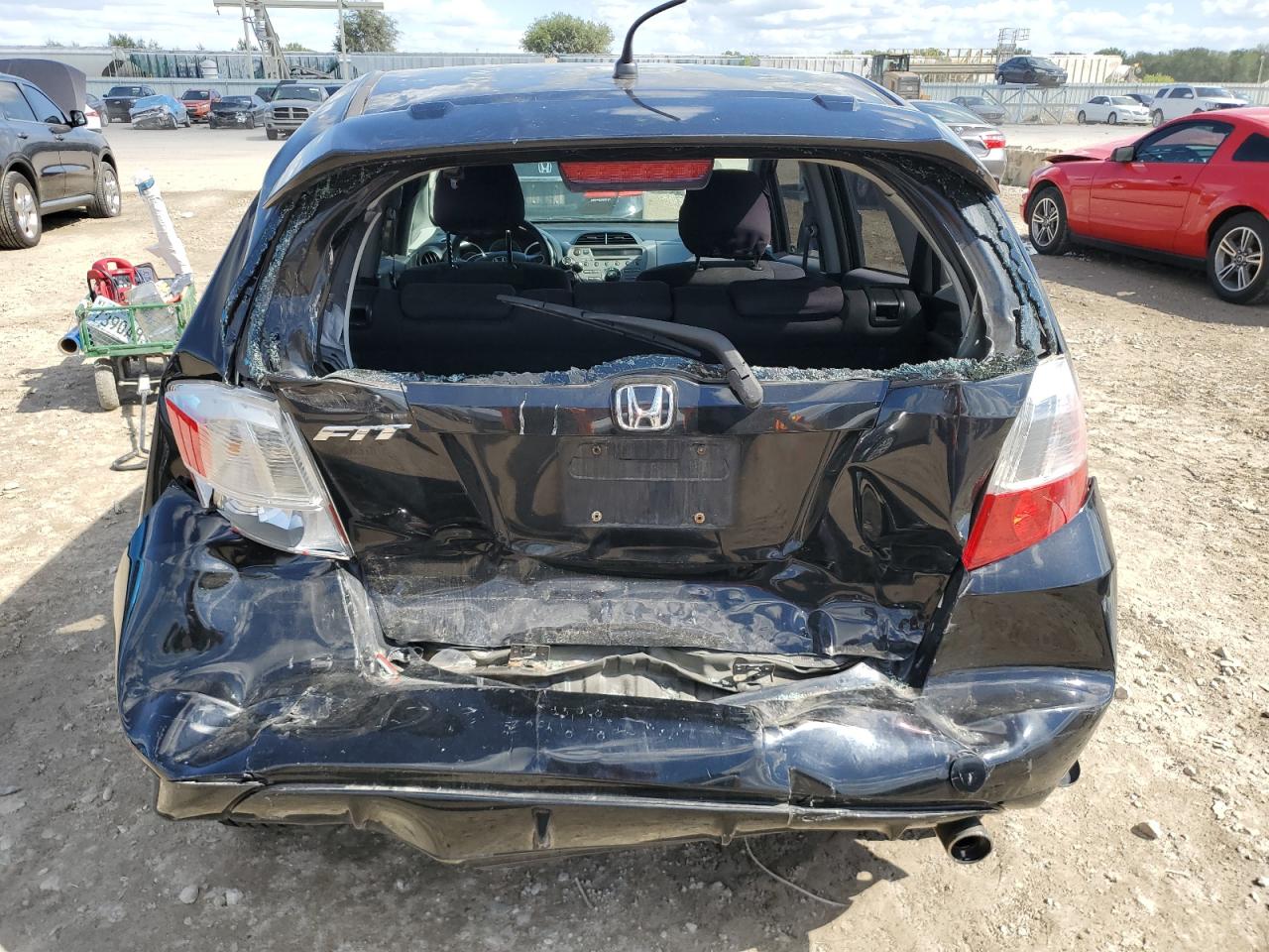 2010 Honda Fit Sport Black vin: JHMGE8H47AS024225