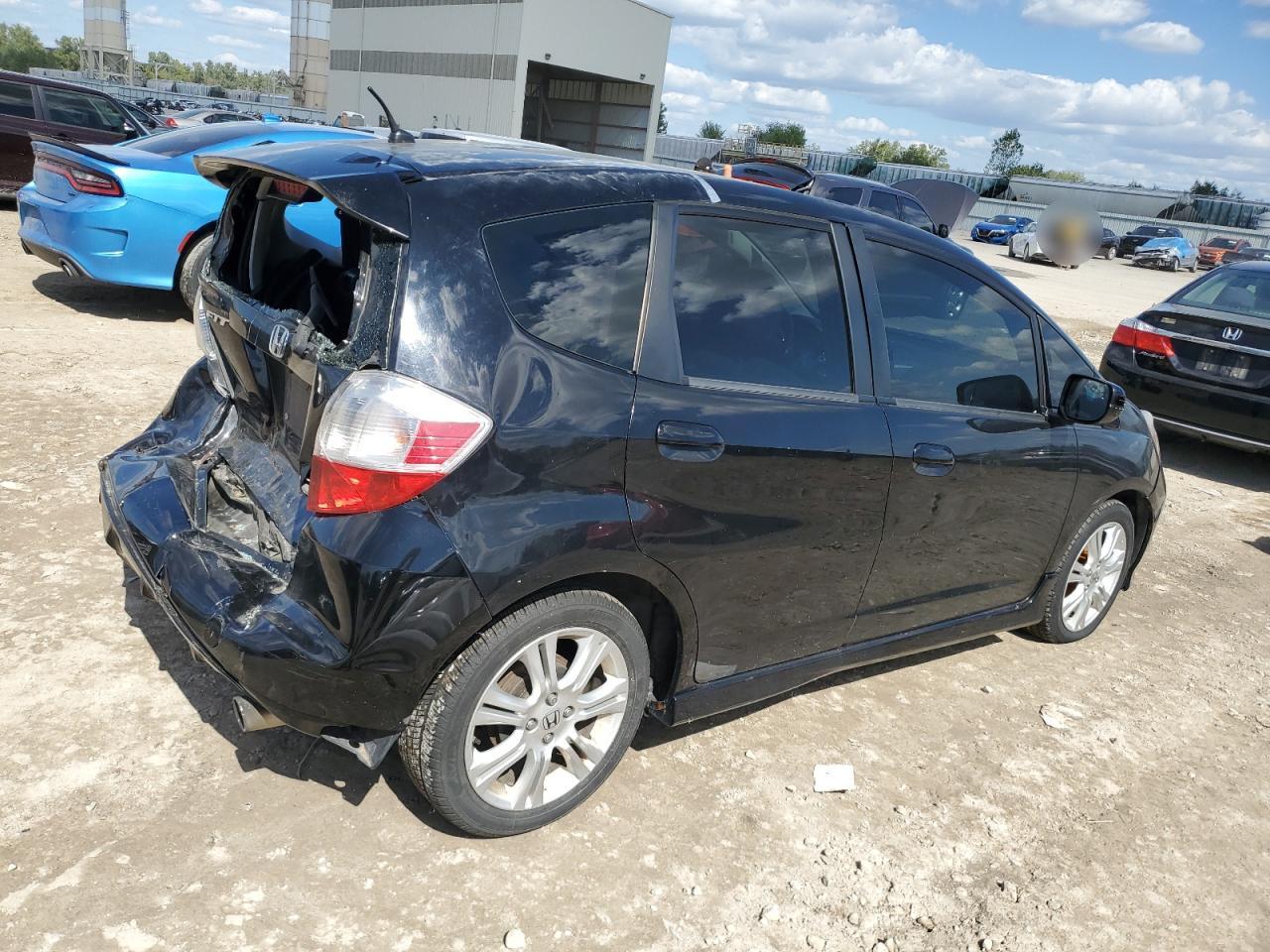 2010 Honda Fit Sport Black vin: JHMGE8H47AS024225