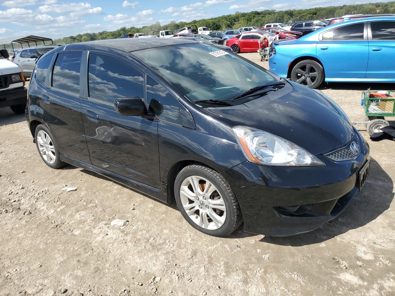 2010 Honda Fit Sport Black vin: JHMGE8H47AS024225