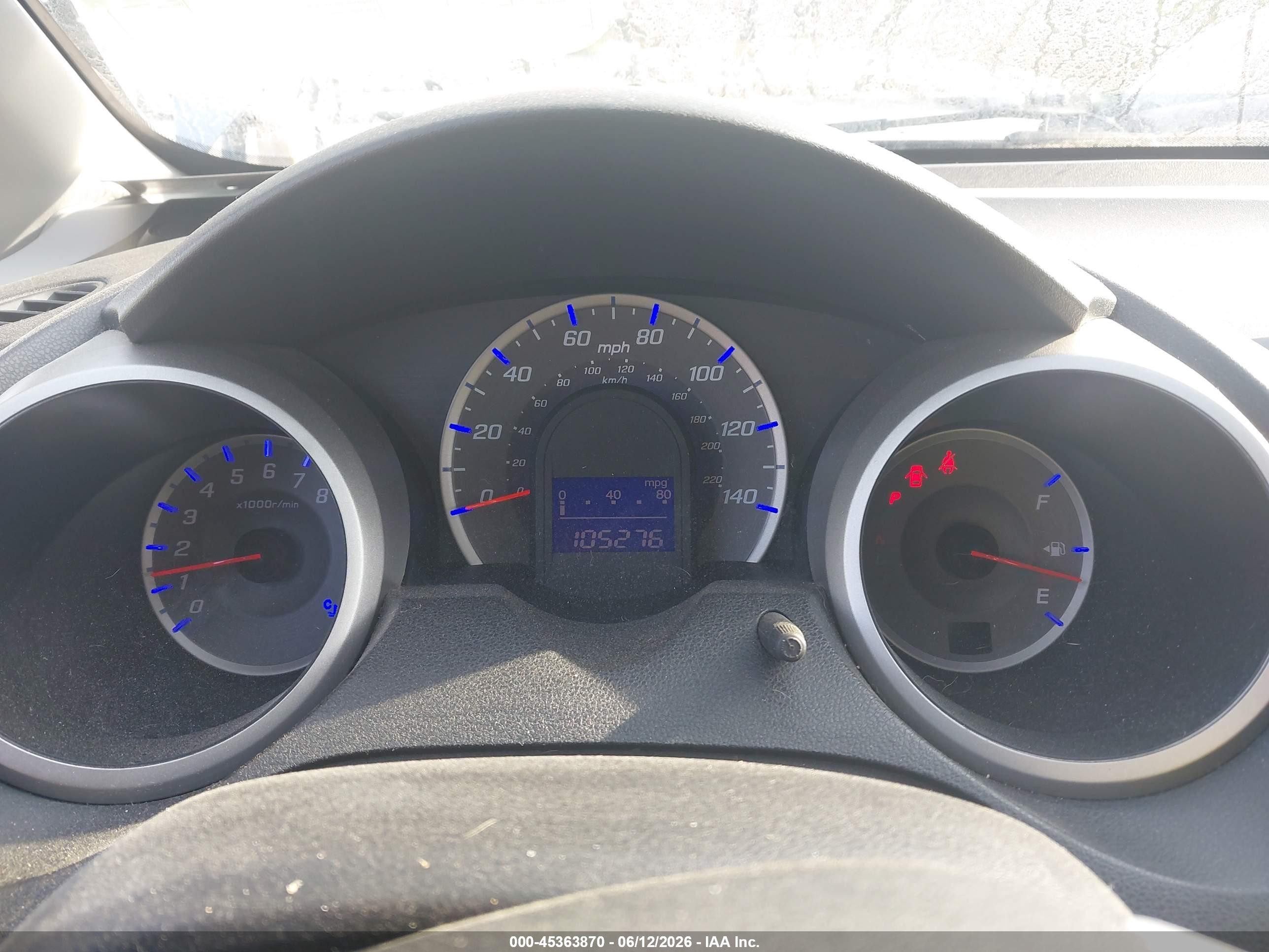 2010 Honda Fit Sport Blue vin: JHMGE8H48AC000672