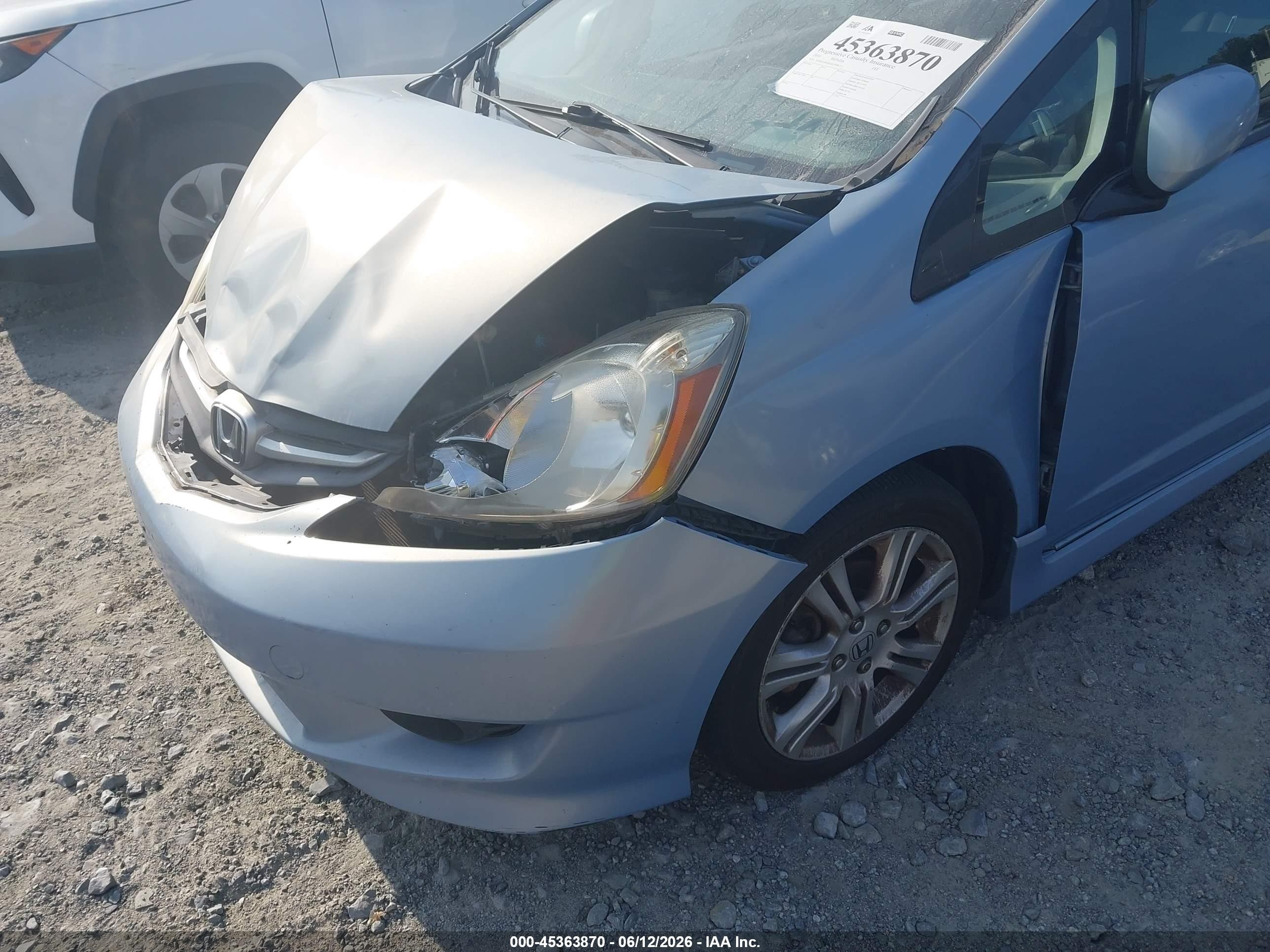 2010 Honda Fit Sport Blue vin: JHMGE8H48AC000672