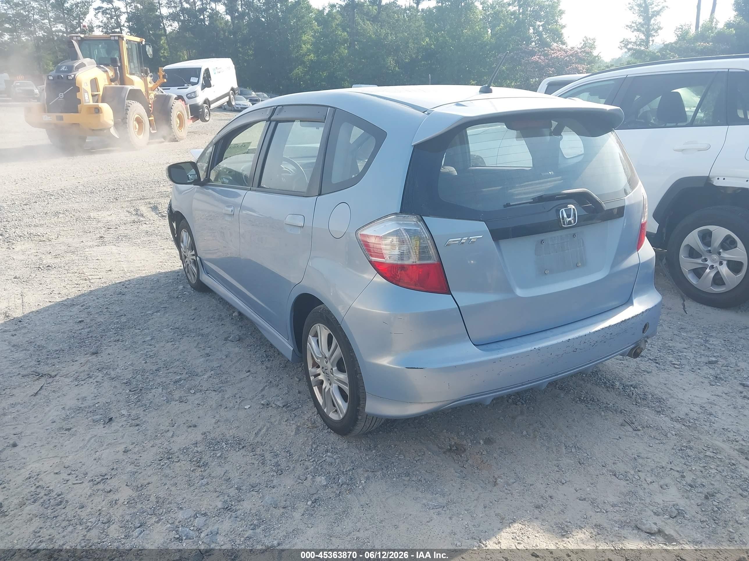 2010 Honda Fit Sport Blue vin: JHMGE8H48AC000672