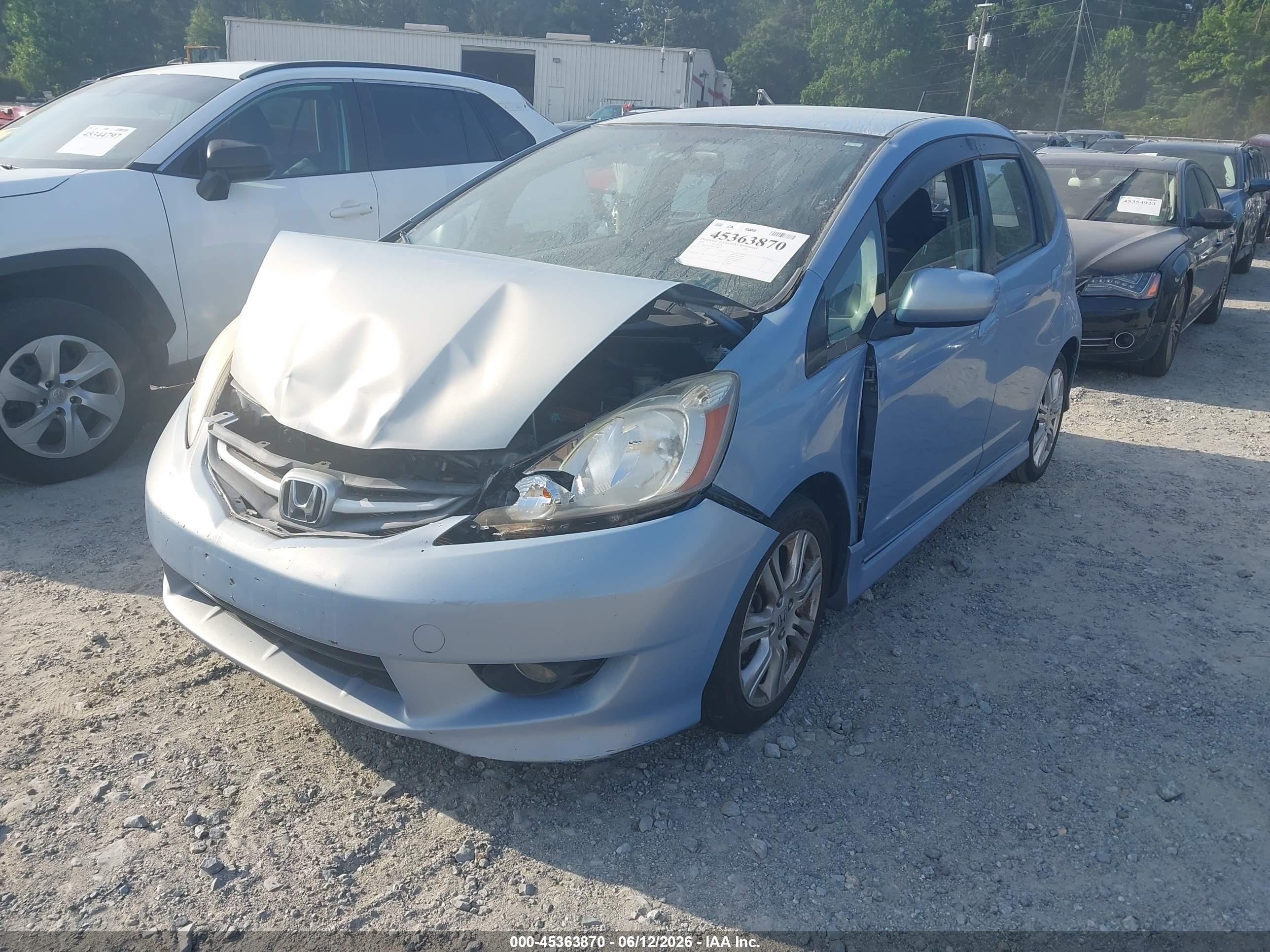 2010 Honda Fit Sport Blue vin: JHMGE8H48AC000672
