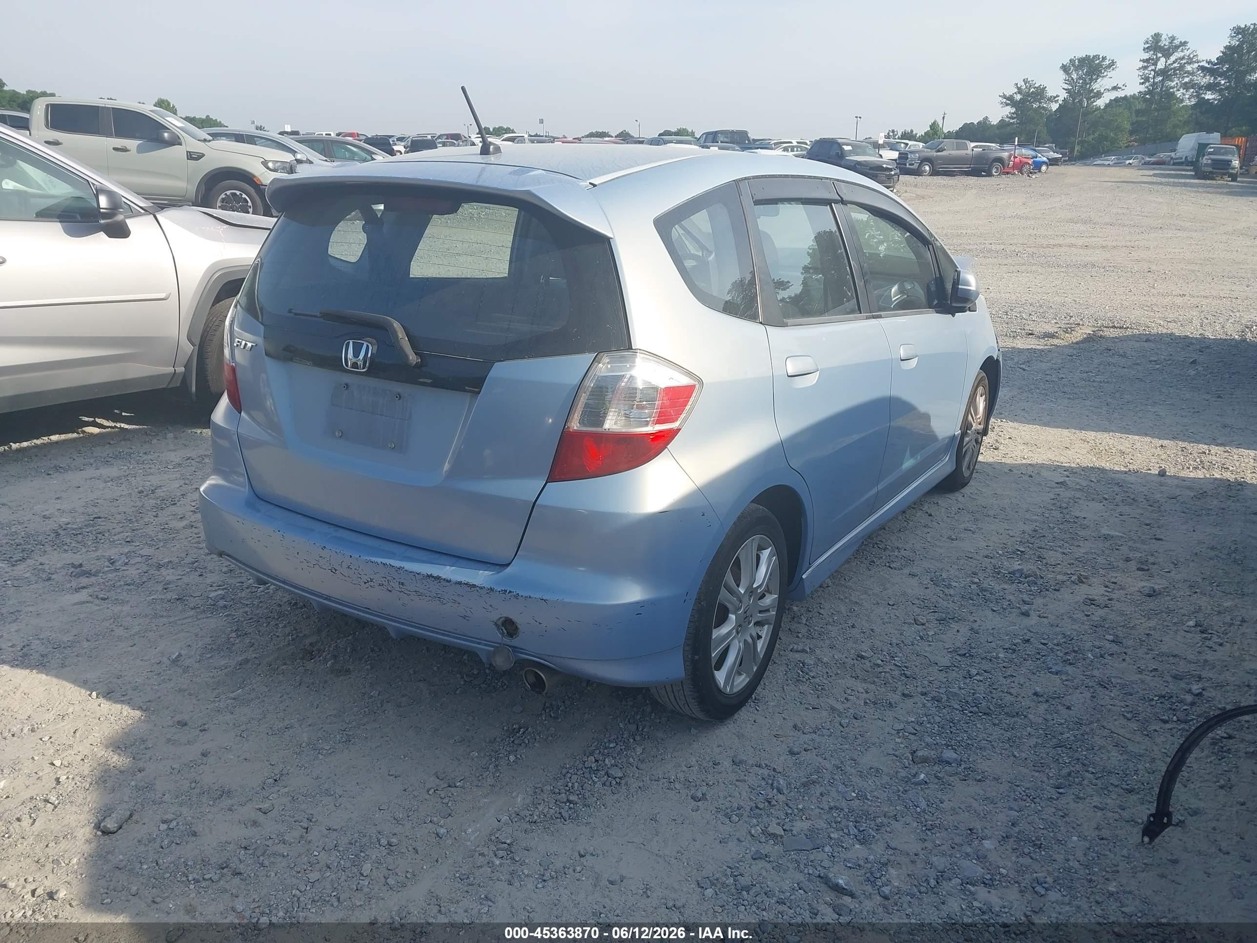 2010 Honda Fit Sport Blue vin: JHMGE8H48AC000672