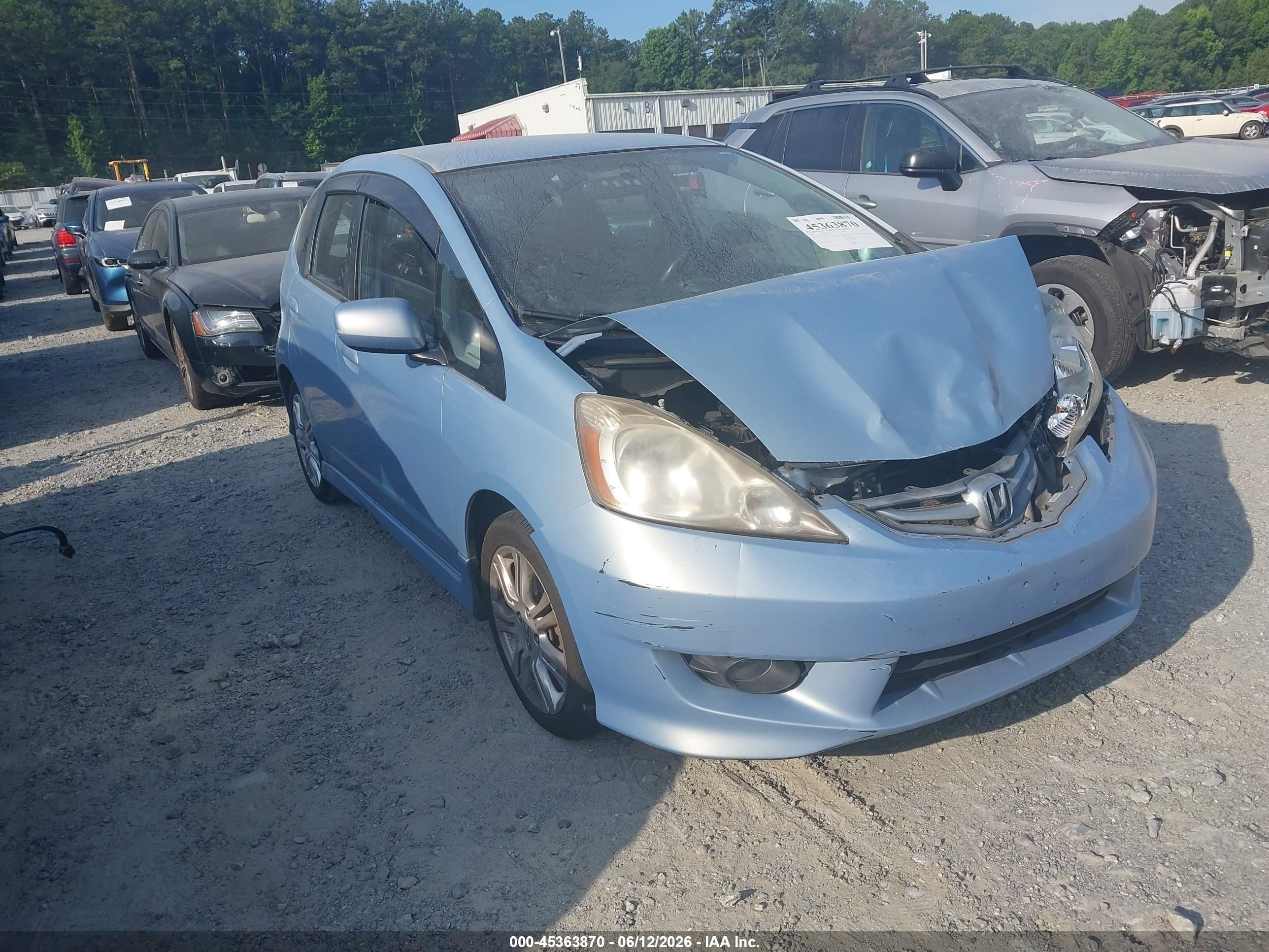 2010 Honda Fit Sport Blue vin: JHMGE8H48AC000672