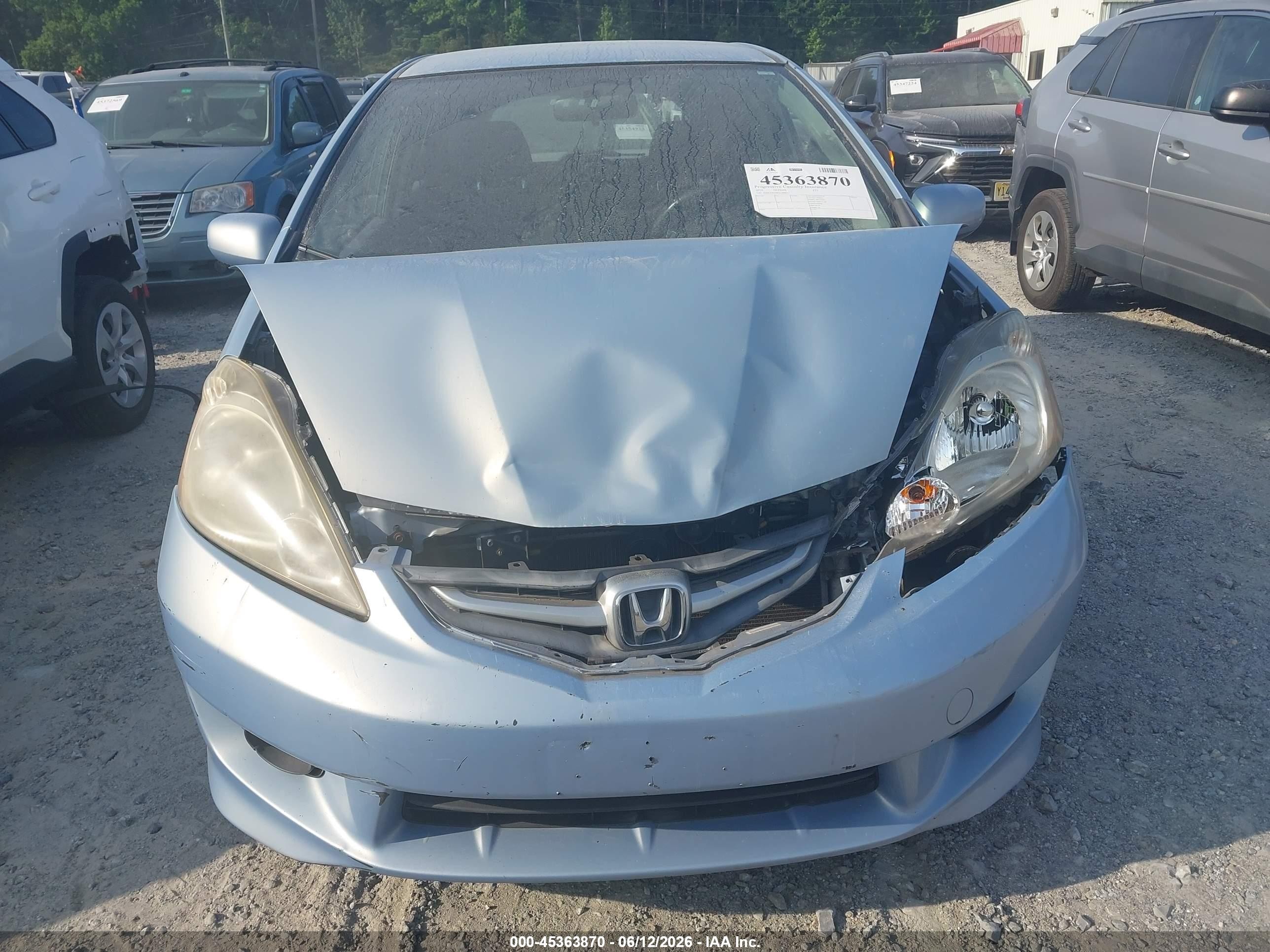 2010 Honda Fit Sport Blue vin: JHMGE8H48AC000672