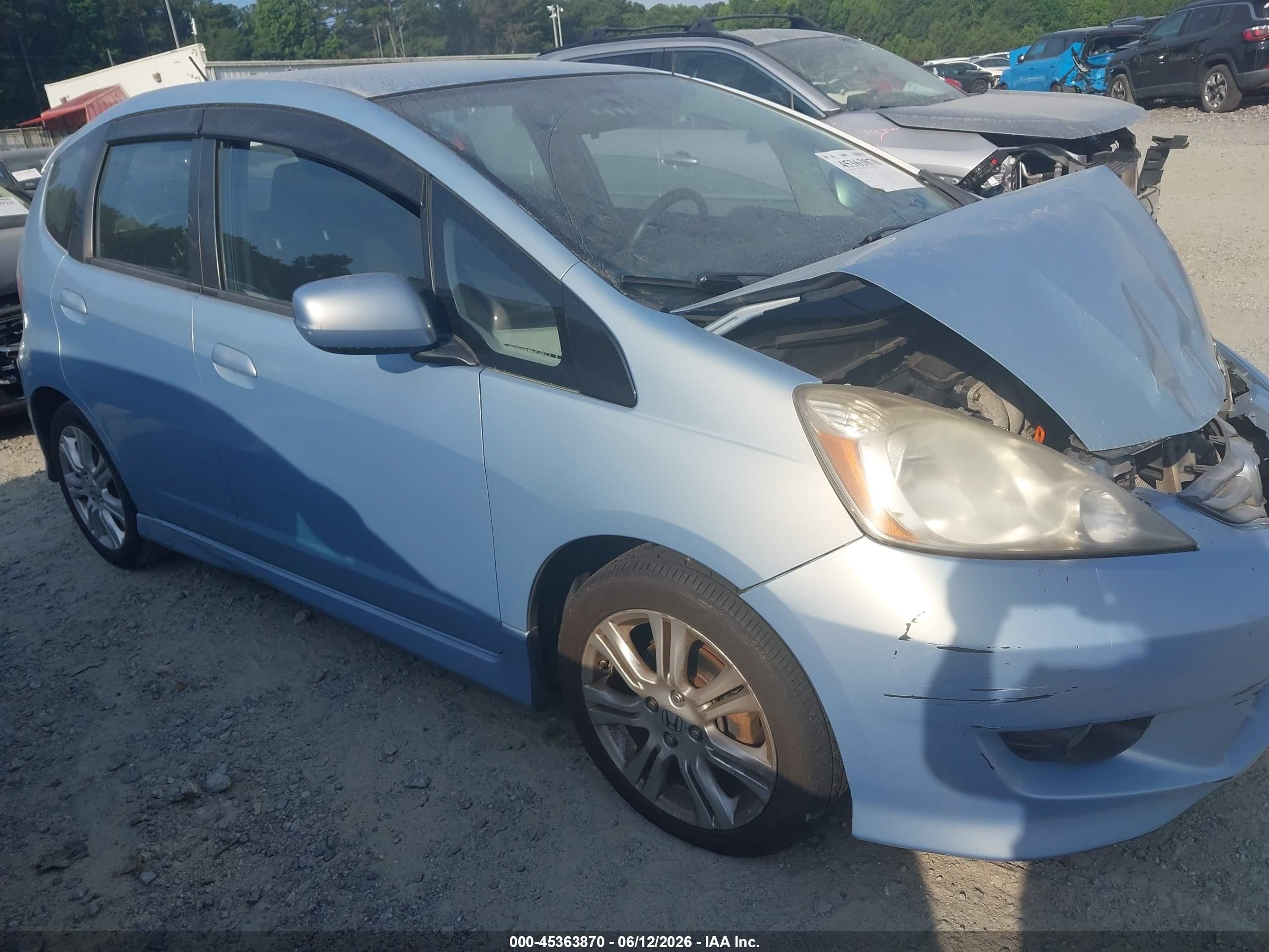 2010 Honda Fit Sport Blue vin: JHMGE8H48AC000672