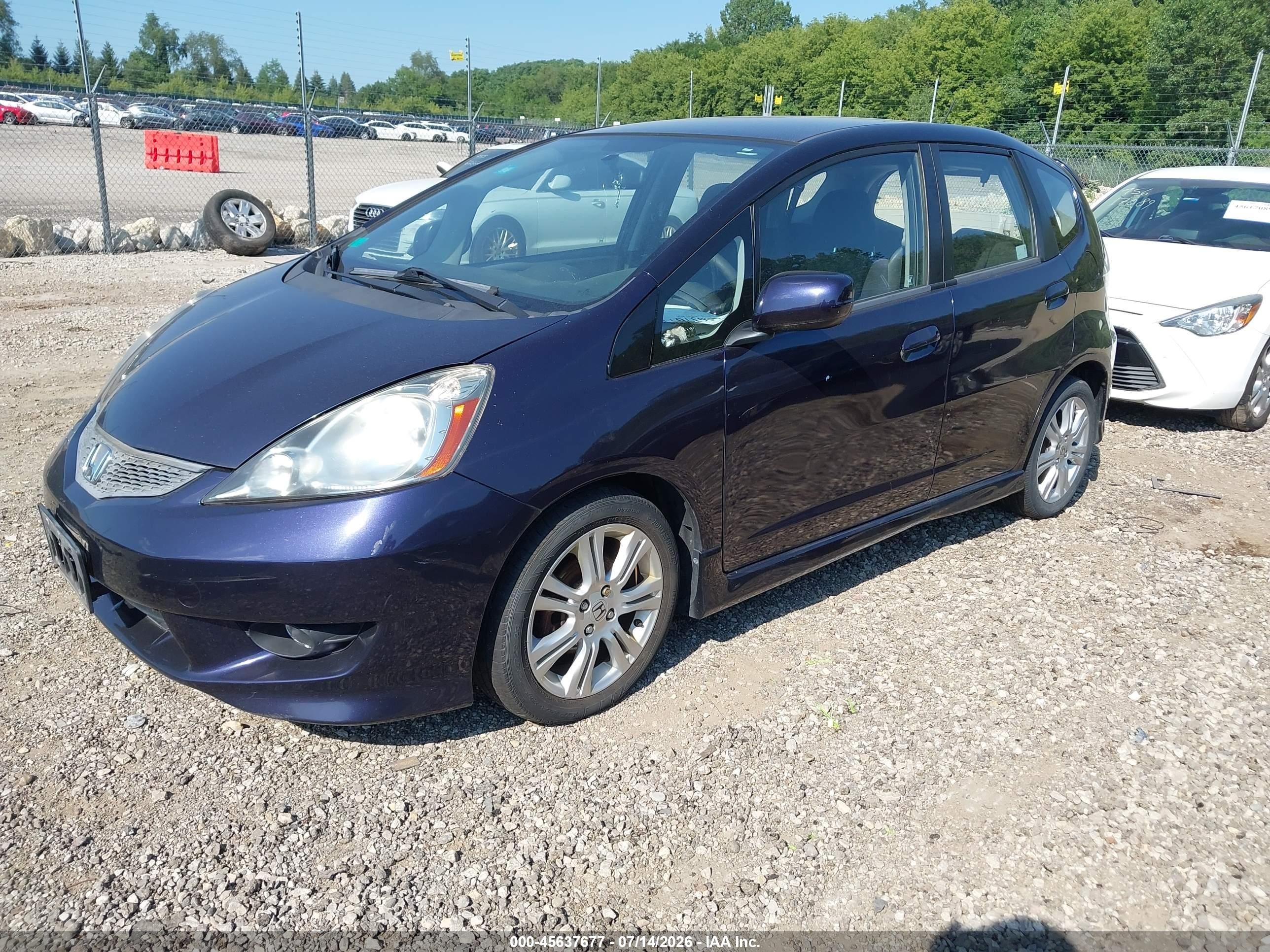 2010 Honda Fit Sport Фиолетовый vin: JHMGE8H48AC008514
