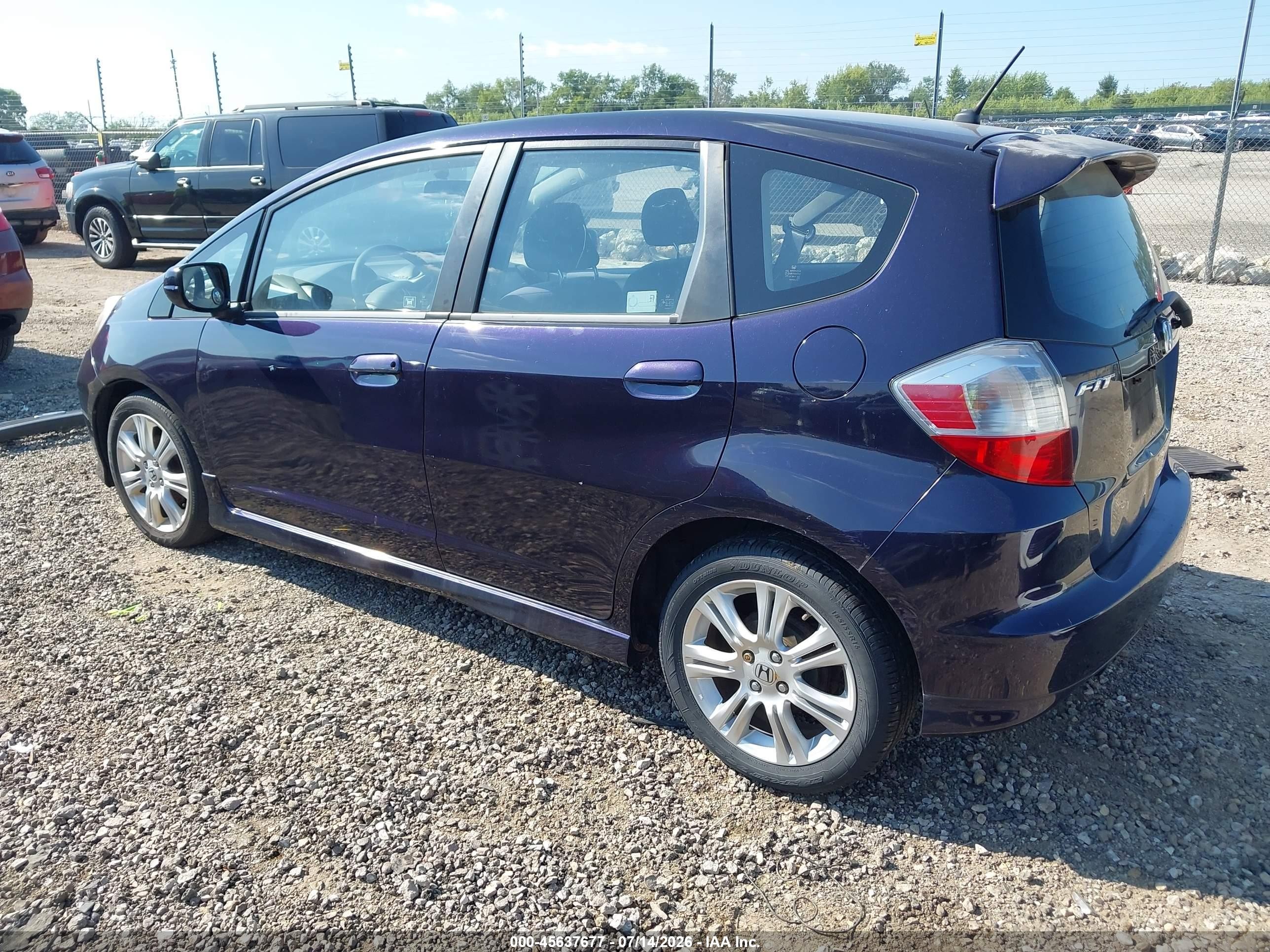2010 Honda Fit Sport Фиолетовый vin: JHMGE8H48AC008514