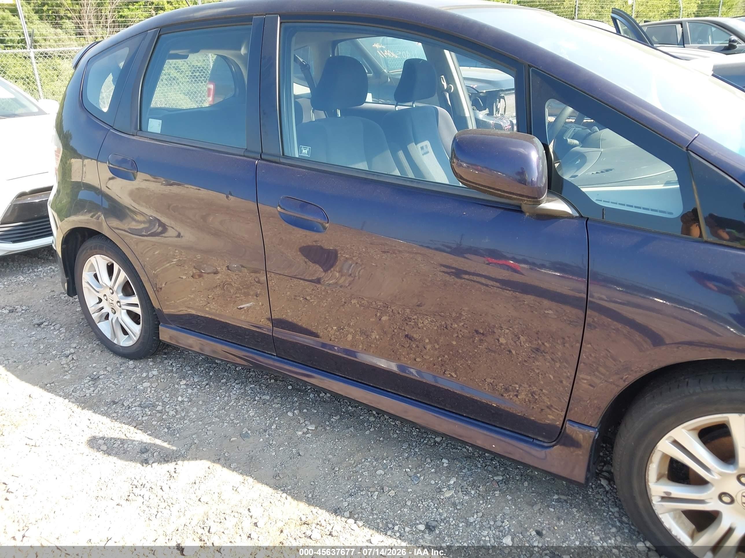 2010 Honda Fit Sport Фиолетовый vin: JHMGE8H48AC008514