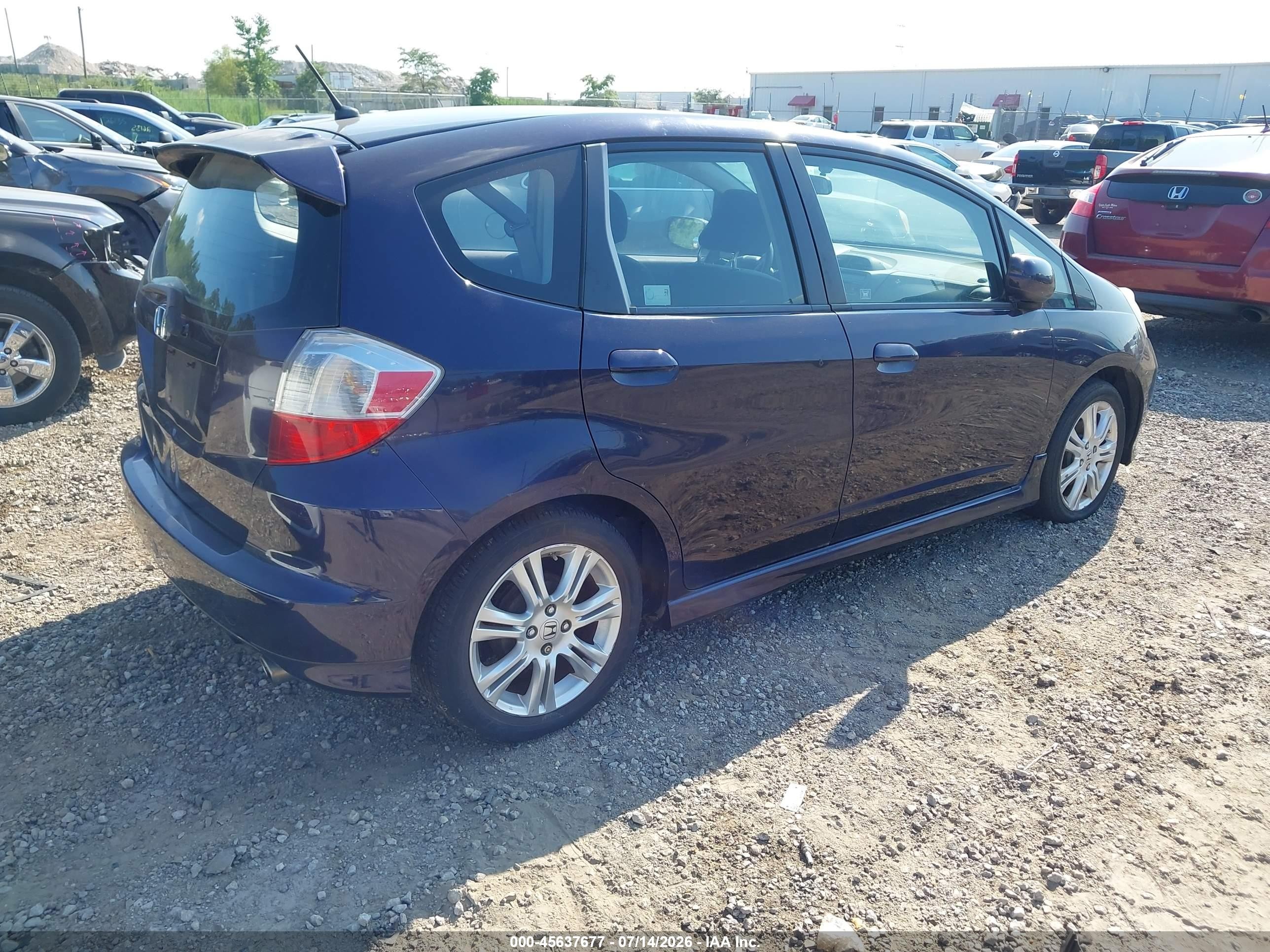 2010 Honda Fit Sport Фиолетовый vin: JHMGE8H48AC008514