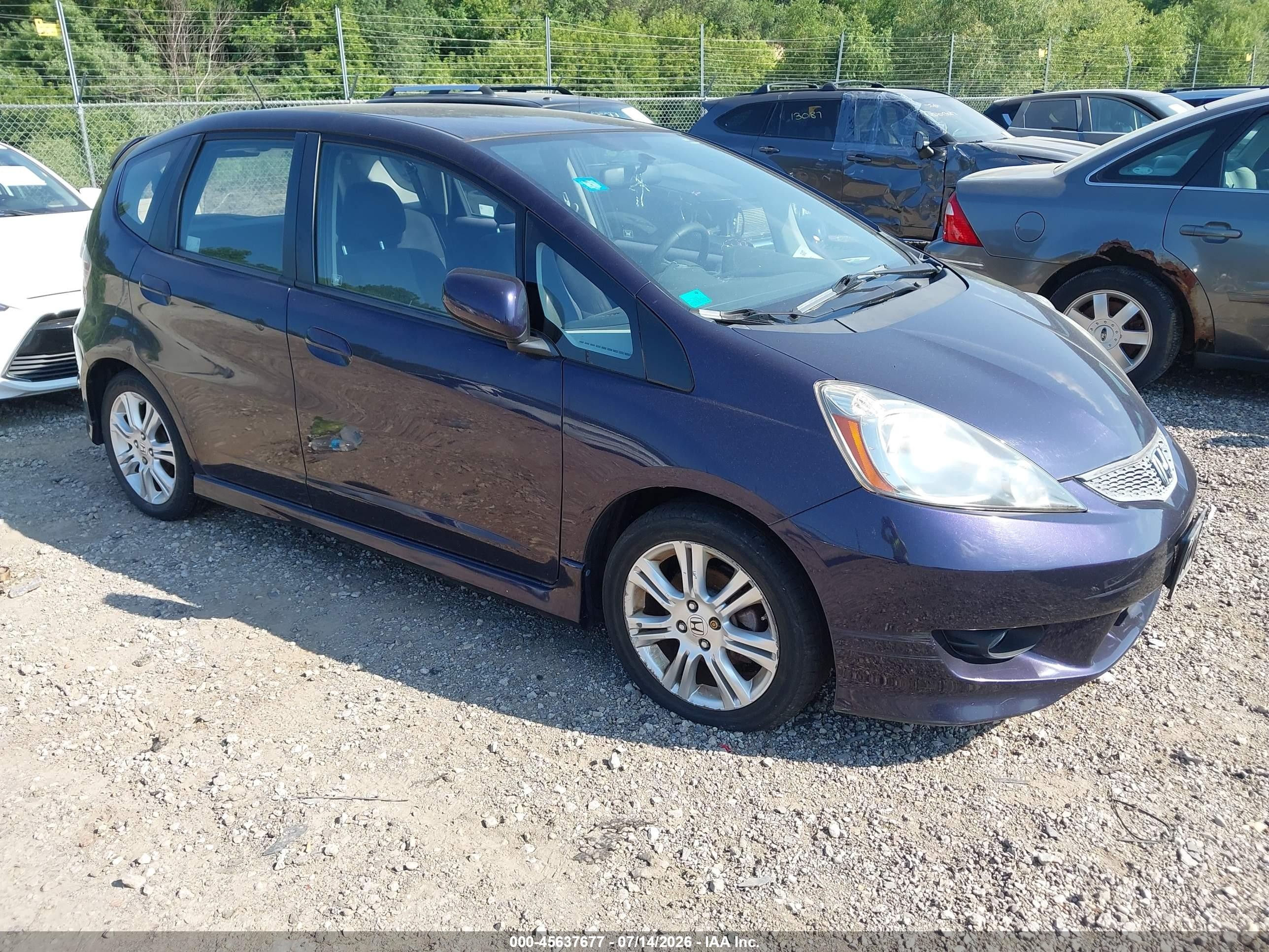 2010 Honda Fit Sport Фиолетовый vin: JHMGE8H48AC008514