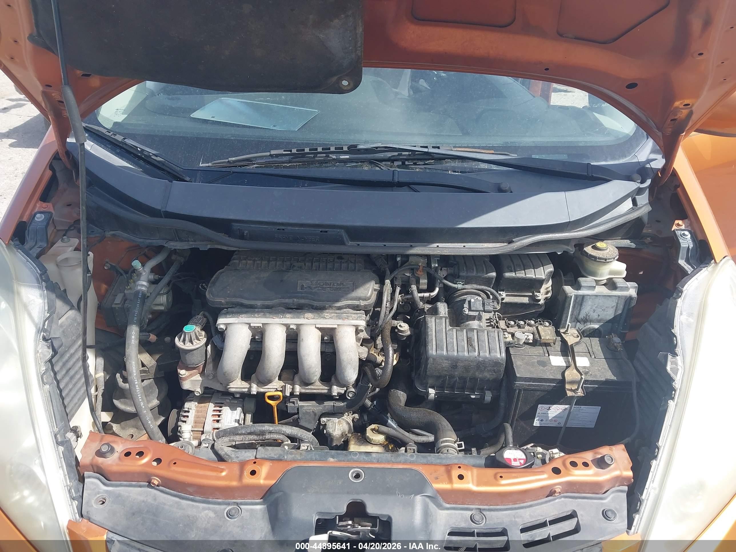 2010 Honda Fit Sport Orange vin: JHMGE8H48AS000936