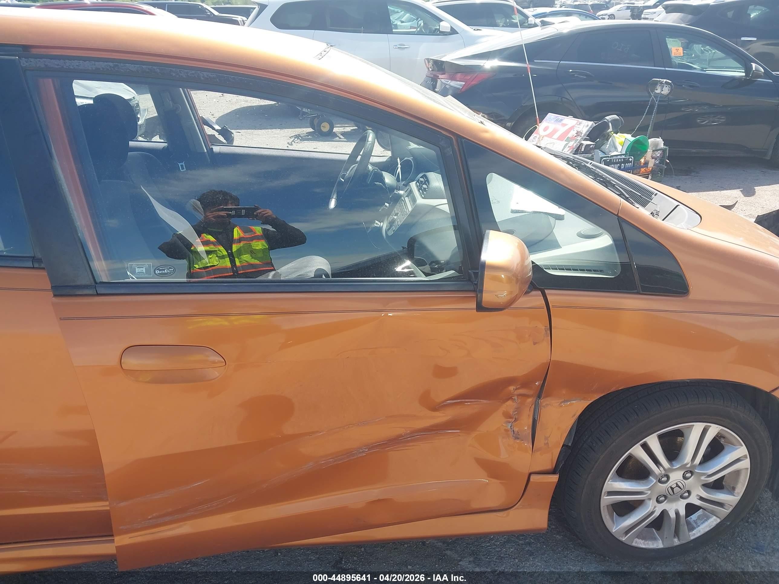 2010 Honda Fit Sport Orange vin: JHMGE8H48AS000936