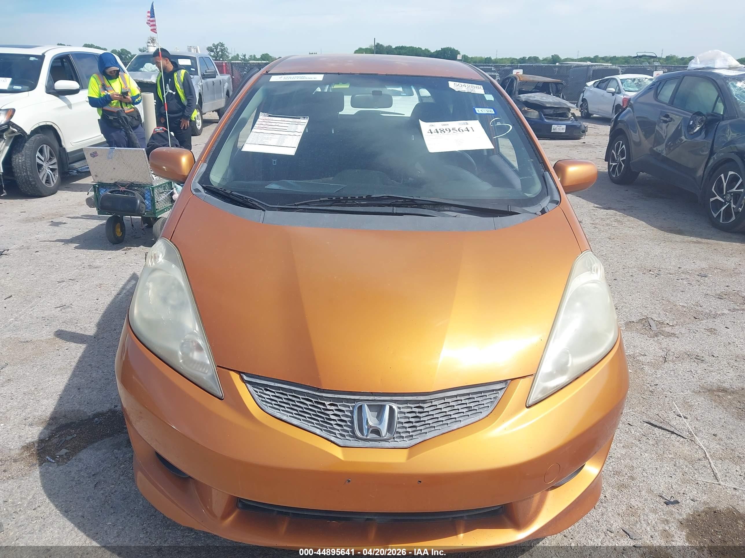 2010 Honda Fit Sport Orange vin: JHMGE8H48AS000936