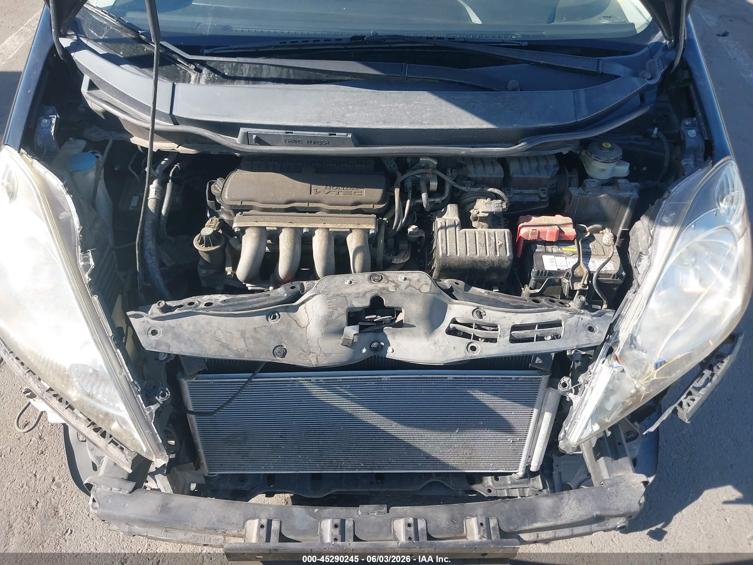 2010 Honda Fit Sport Черный vin: JHMGE8H48AS002119