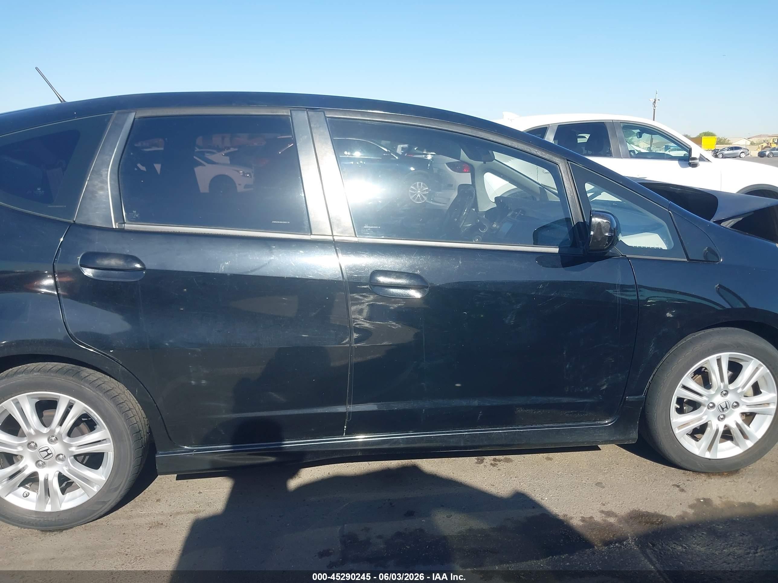 2010 Honda Fit Sport Черный vin: JHMGE8H48AS002119