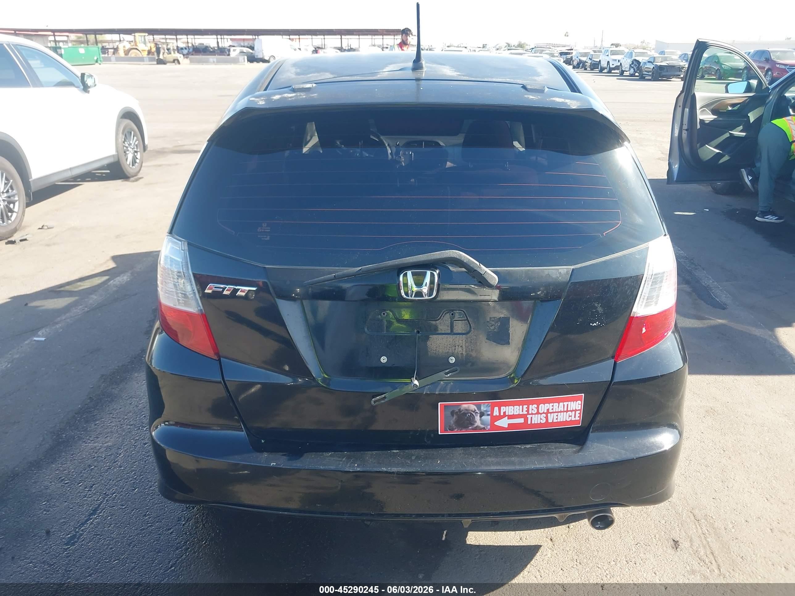 2010 Honda Fit Sport Черный vin: JHMGE8H48AS002119