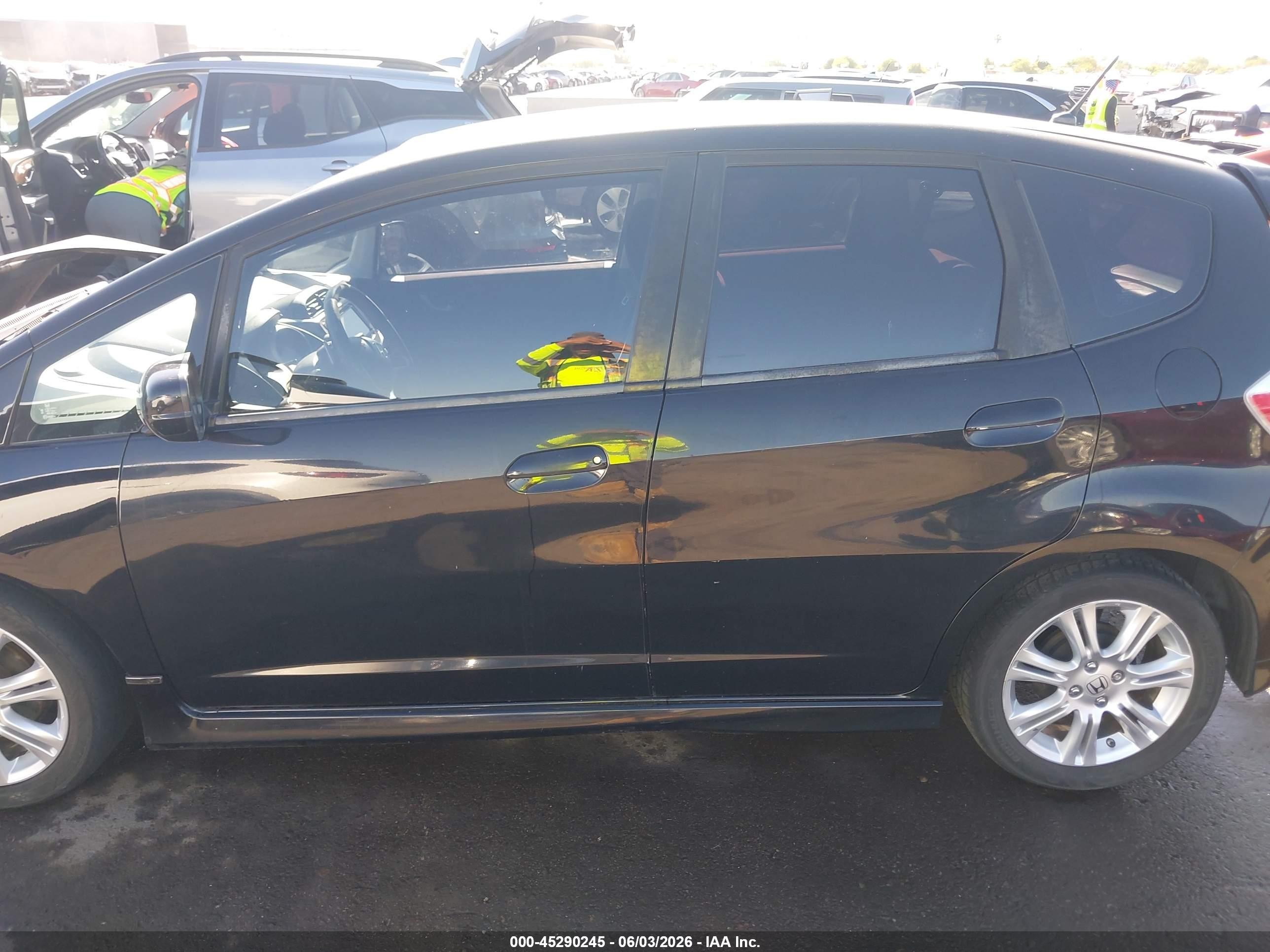 2010 Honda Fit Sport Черный vin: JHMGE8H48AS002119