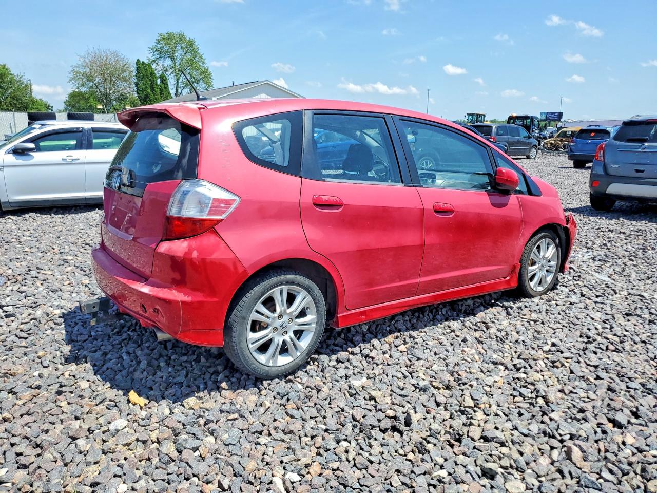 2010 Honda Fit Sport Red vin: JHMGE8H48AS002251