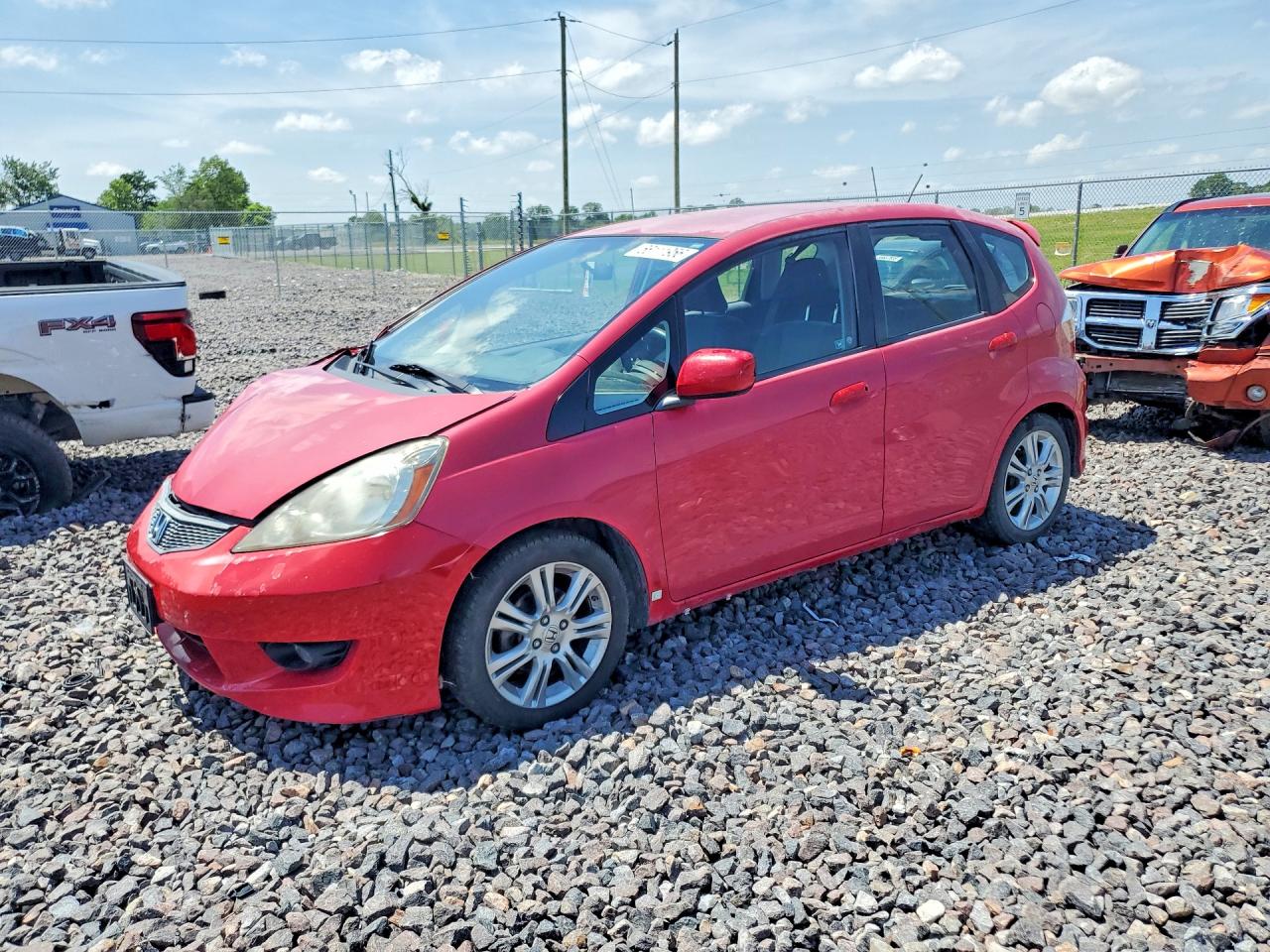 2010 Honda Fit Sport Red vin: JHMGE8H48AS002251