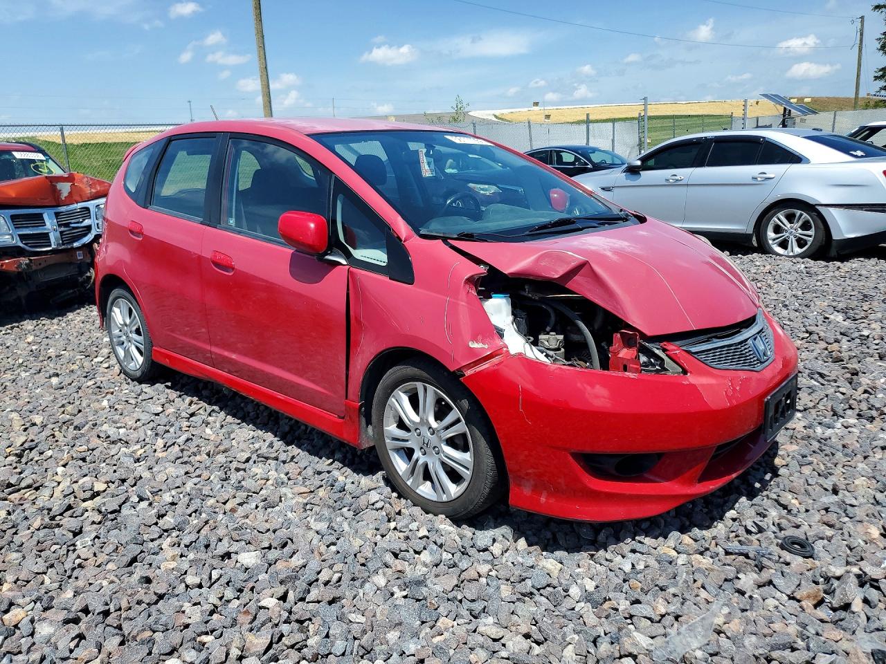 2010 Honda Fit Sport Red vin: JHMGE8H48AS002251