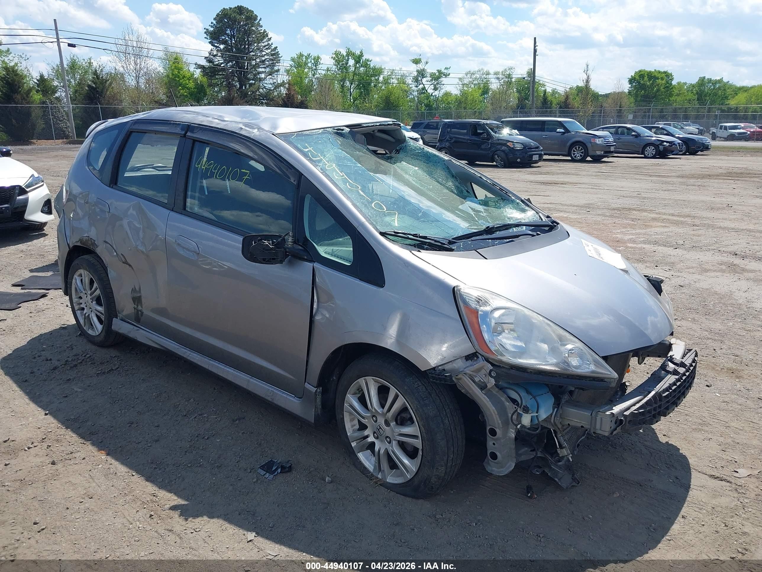 2010 Honda Fit Sport Gray vin: JHMGE8H48AS027439