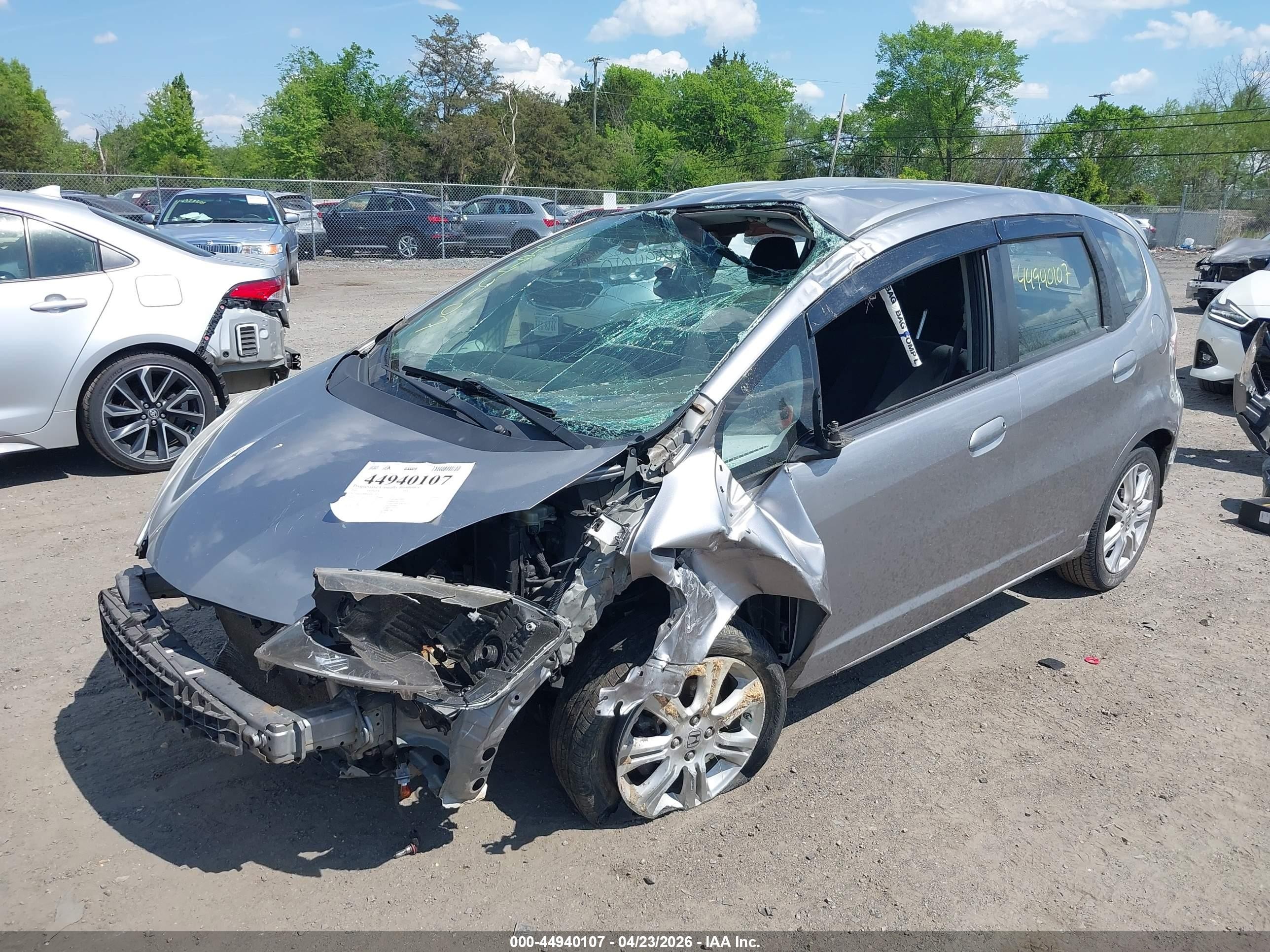 2010 Honda Fit Sport Gray vin: JHMGE8H48AS027439