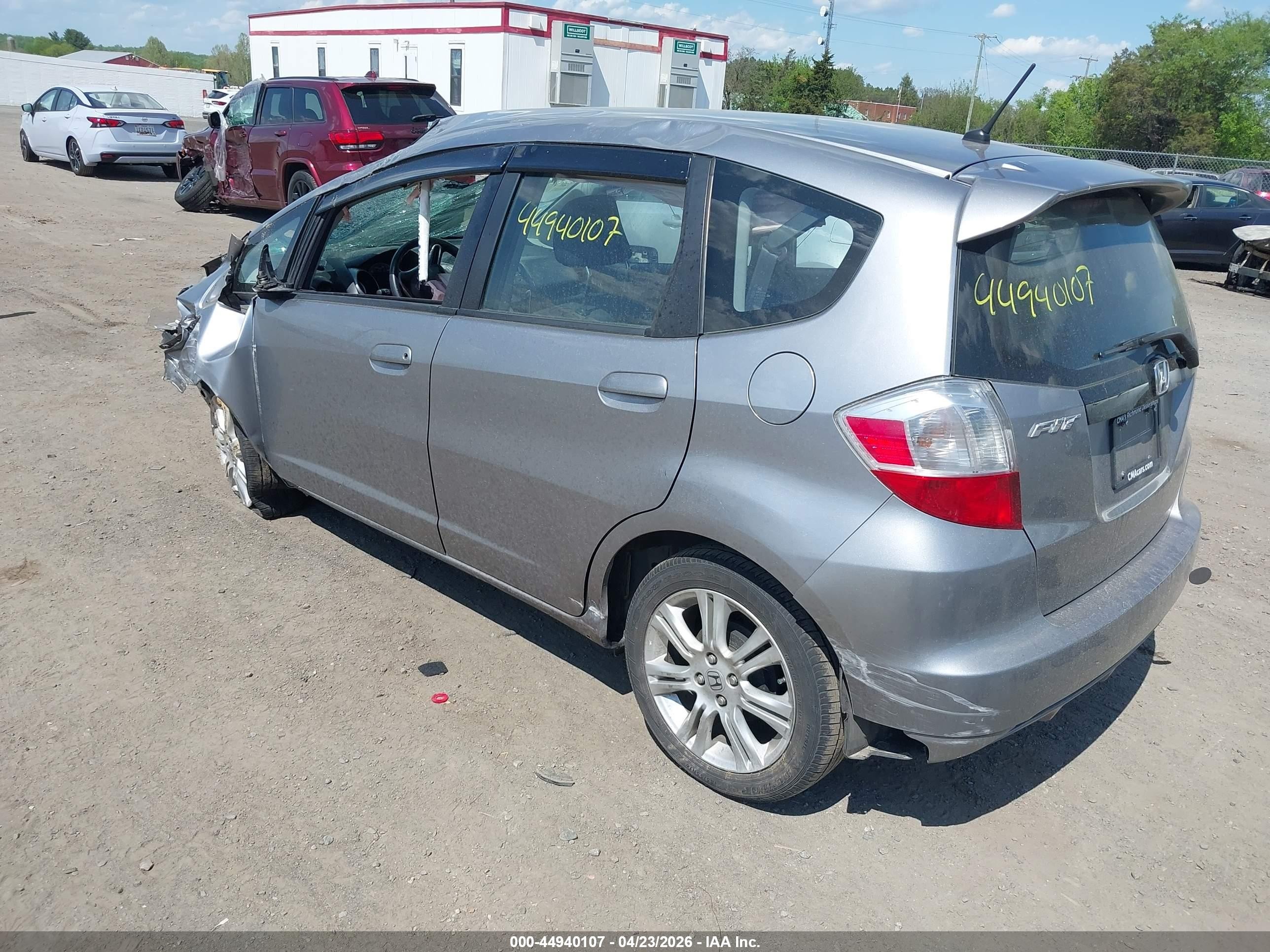 2010 Honda Fit Sport Gray vin: JHMGE8H48AS027439
